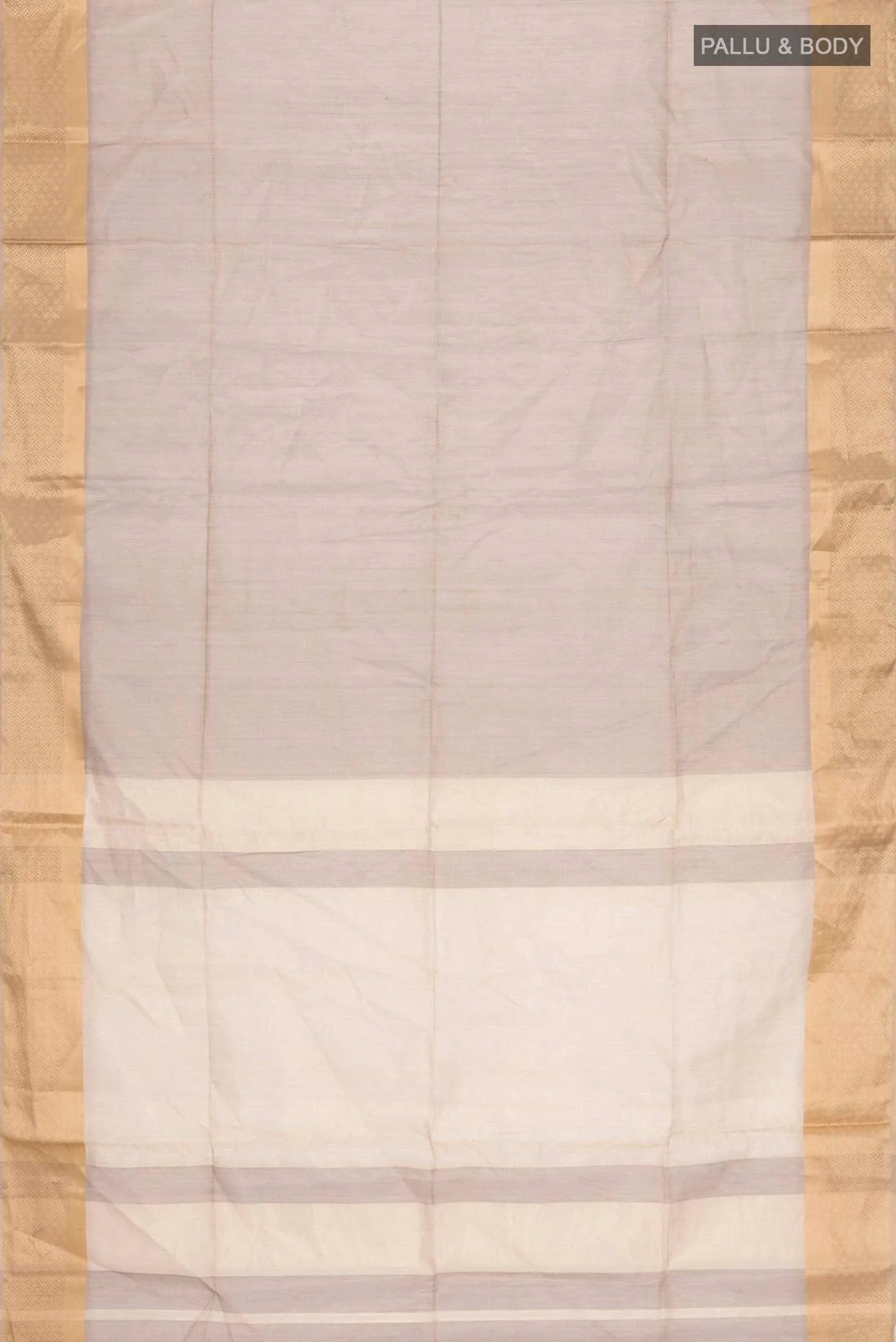 Brown Maheshwari Silk Saree - Image 3