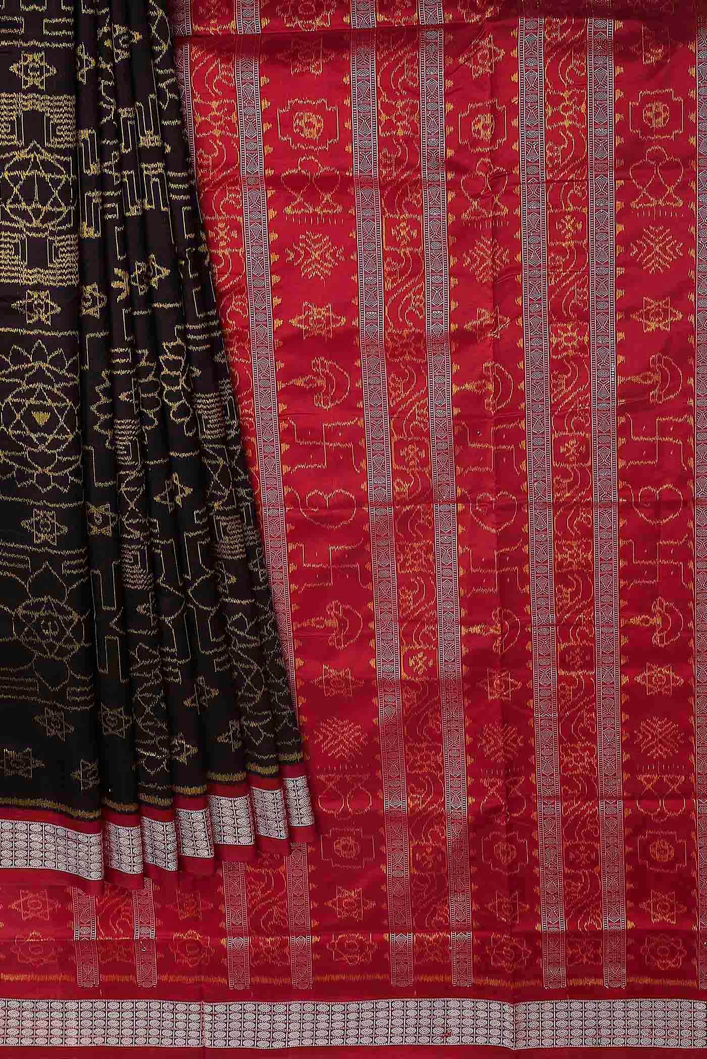 Brown Orissa Silk Saree - Image 2