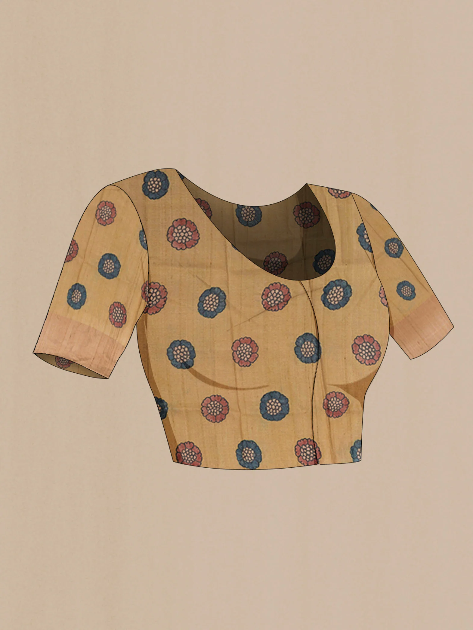 Brown Tussar Silk Saree - Image 4