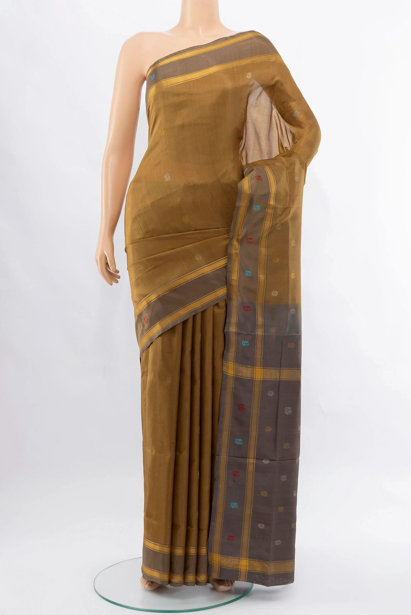 Brown Uppada Silk Saree