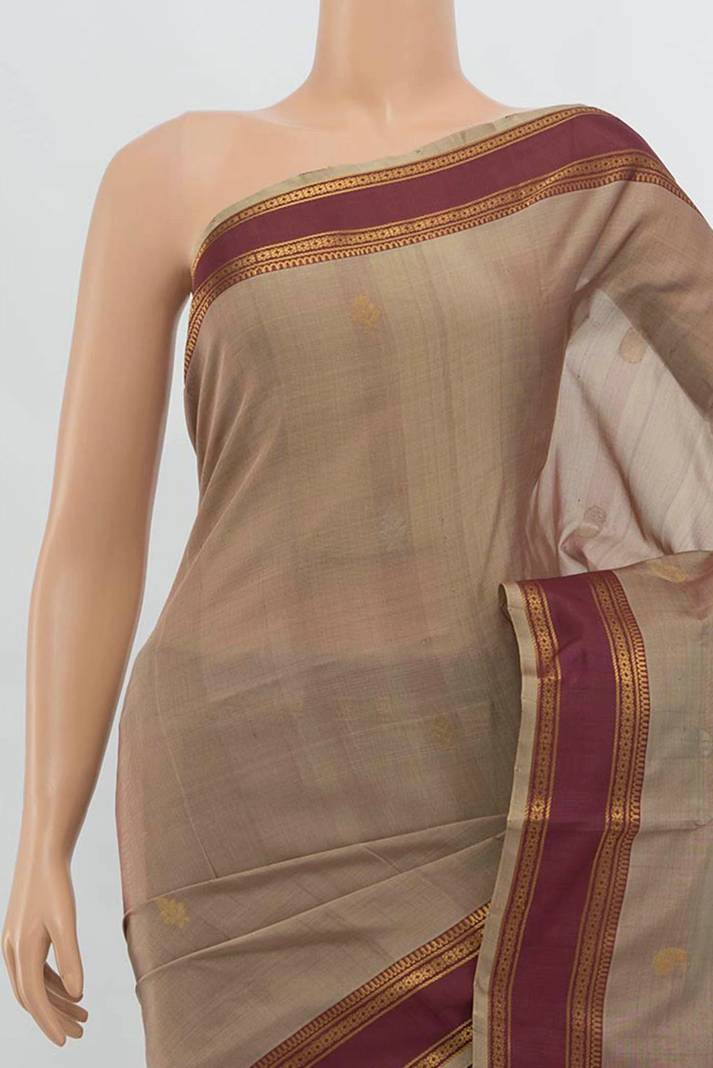 Mauve Uppada Silk Saree - Image 2
