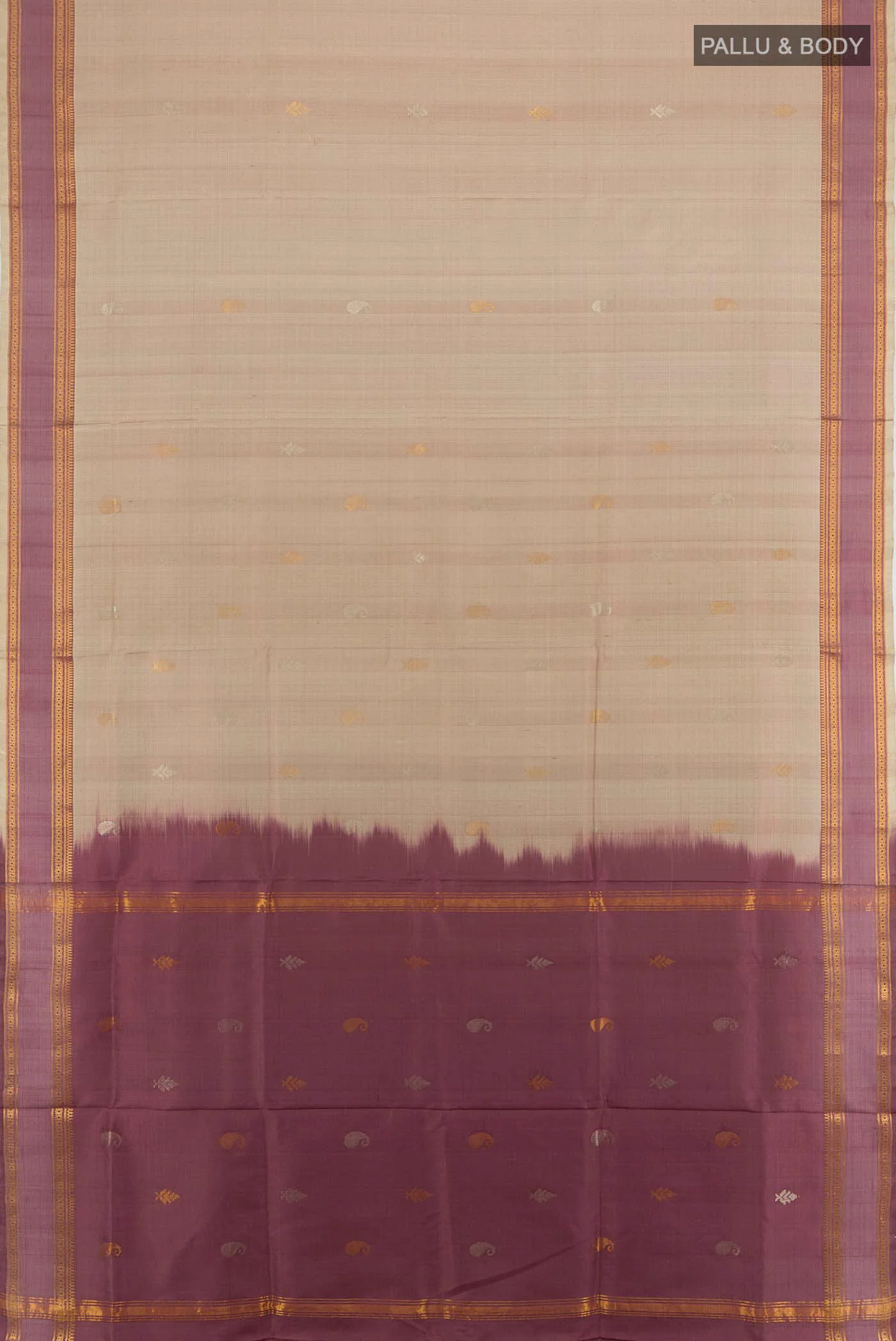 Mauve Uppada Silk Saree - Image 5