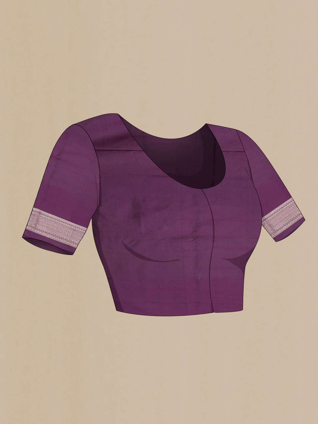 Purple Banarasi Silk Saree - Image 5