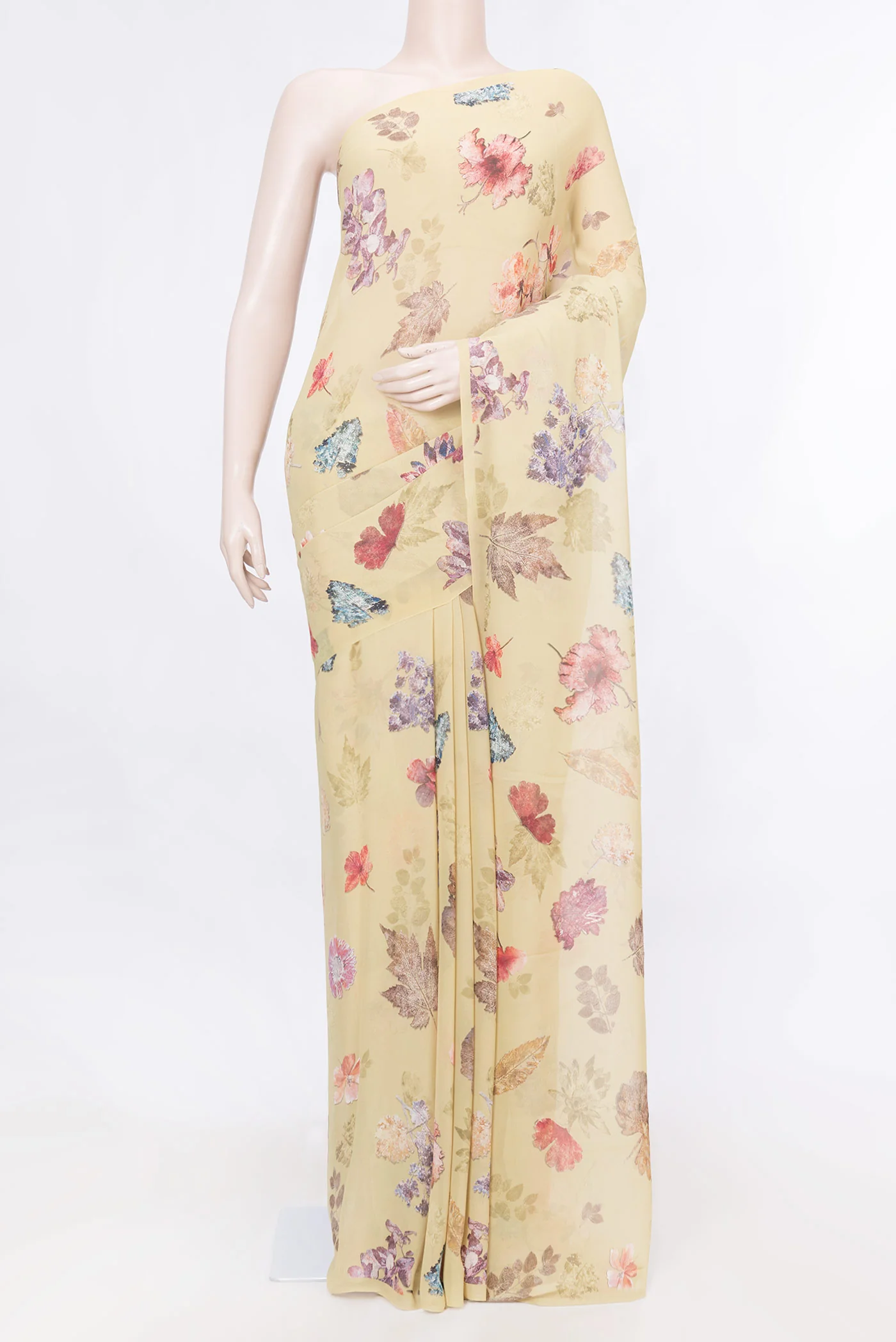Caramel Mysore Georgette Saree