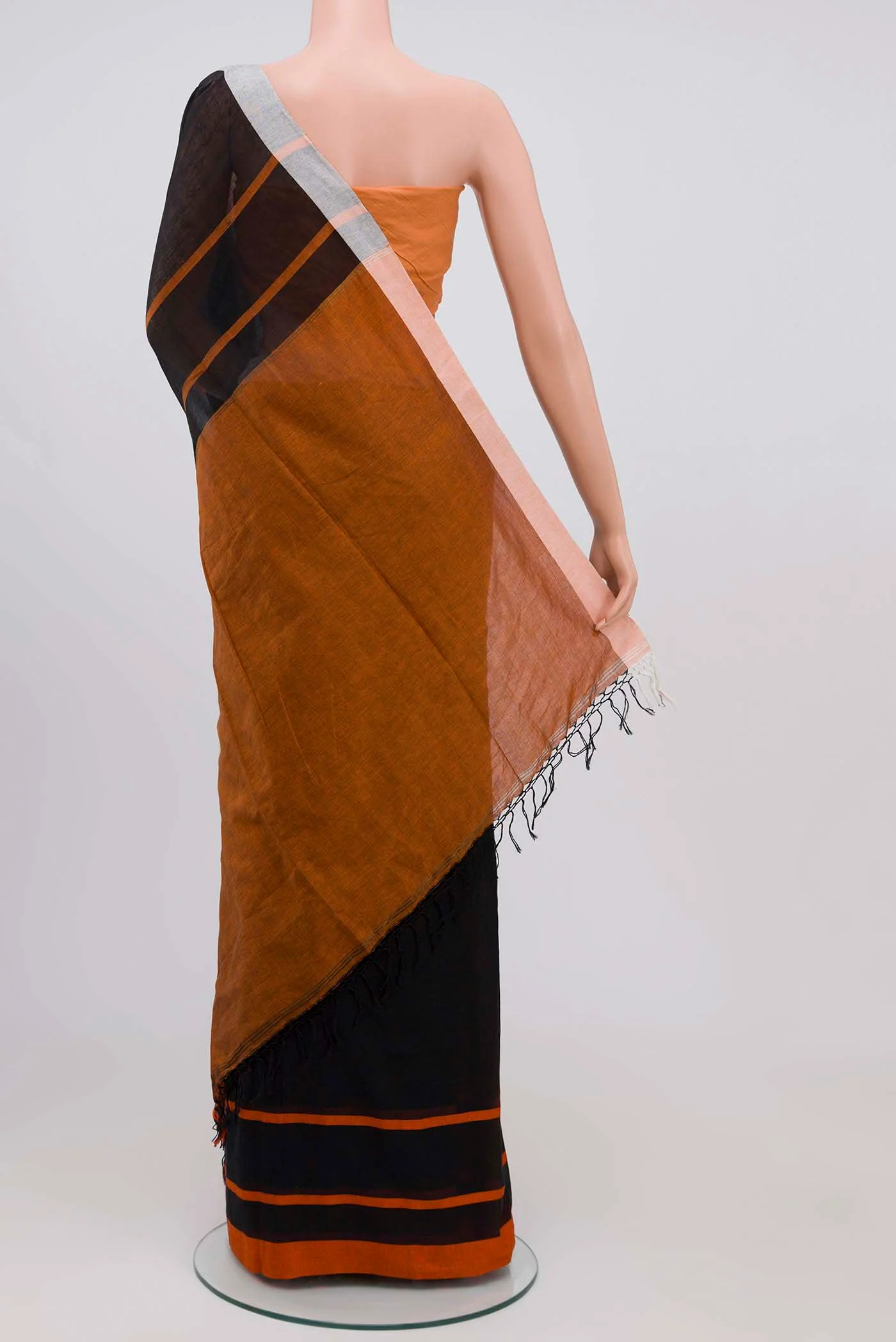 Chhaya-Black Cotton Saree - Image 4