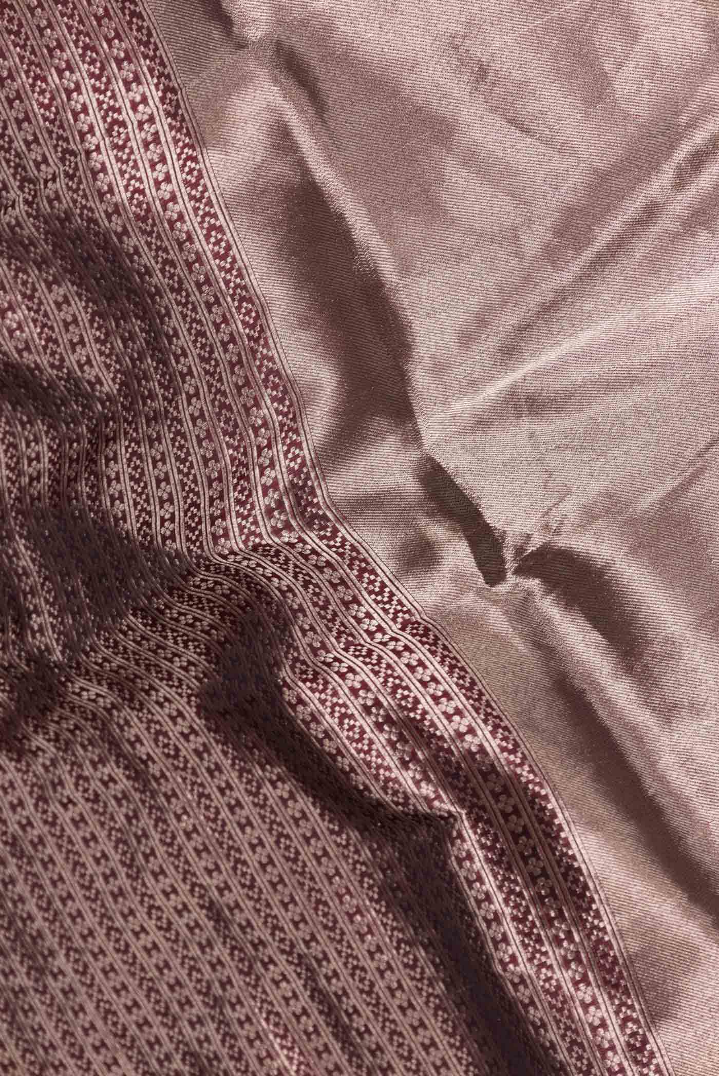 Coffee Brown Dual Tone Banarasi Saree - Image 2