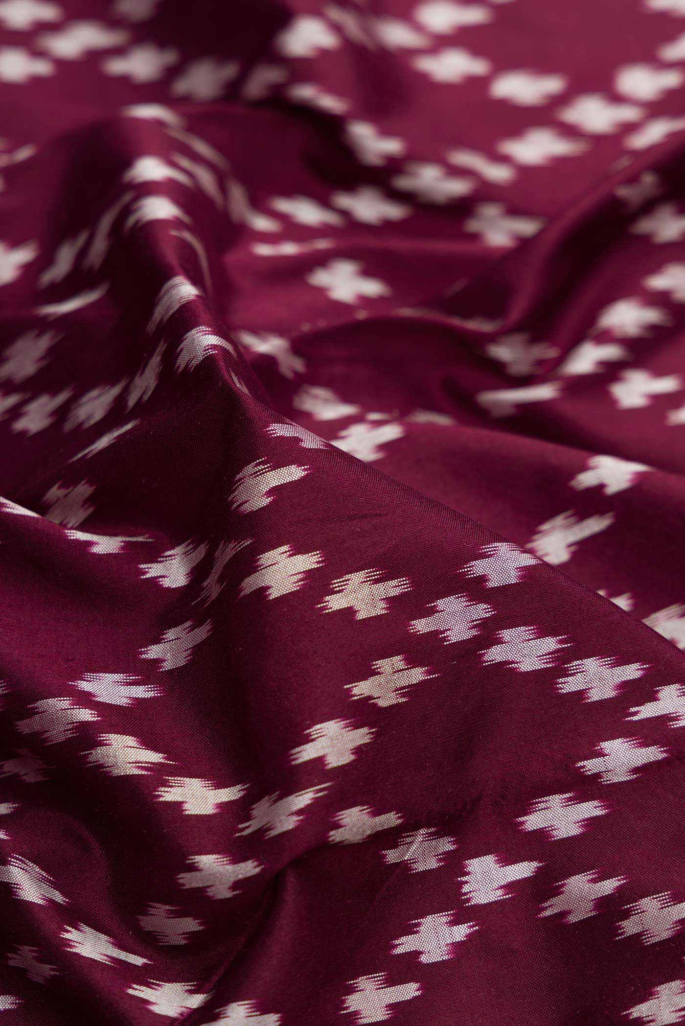 Coffee Brown Double Ikat Saree - Image 2