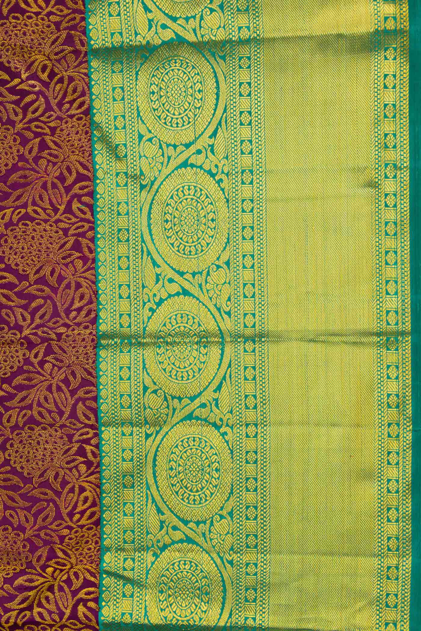 Purple Kanjivaram Silk Saree - Image 3