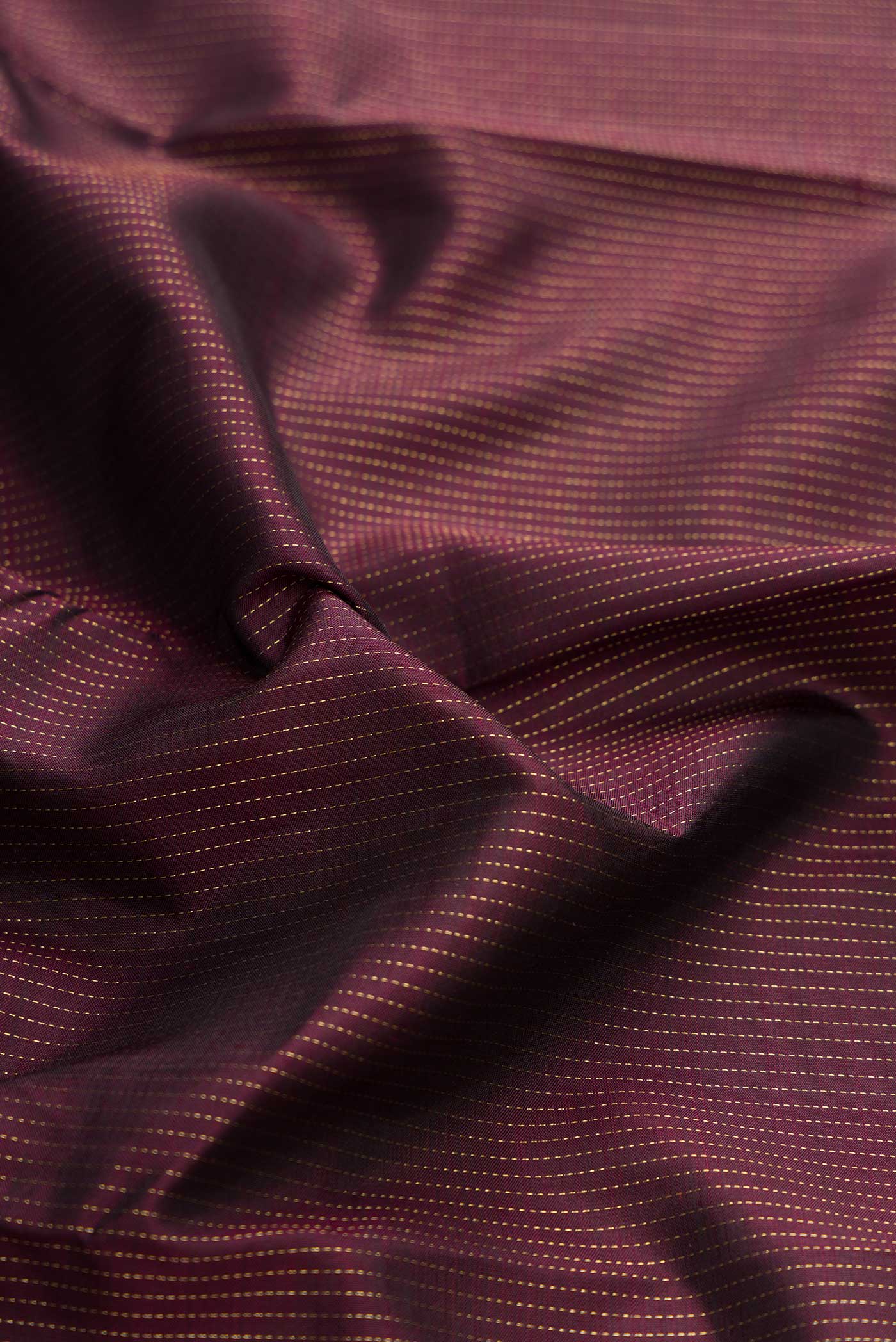 Coffee Brown Dual Tone Kanchipuram Silk Saree - Image 2