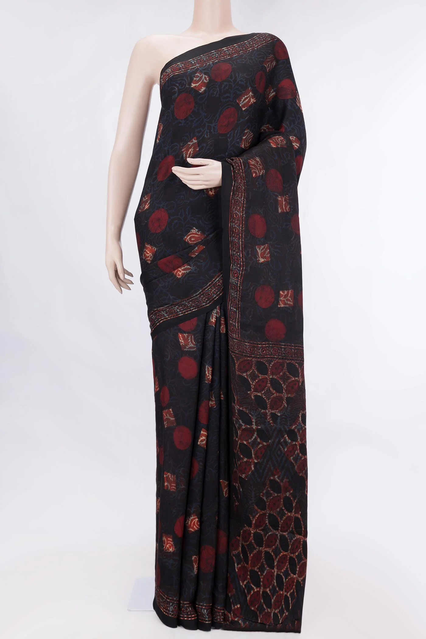 Coffee Brown Dual Tone Satin Silk Saree