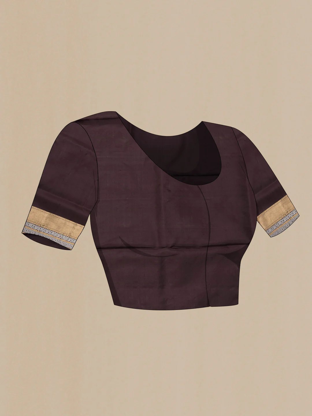 Coffee Brown Soft Silk Saree - Image 5
