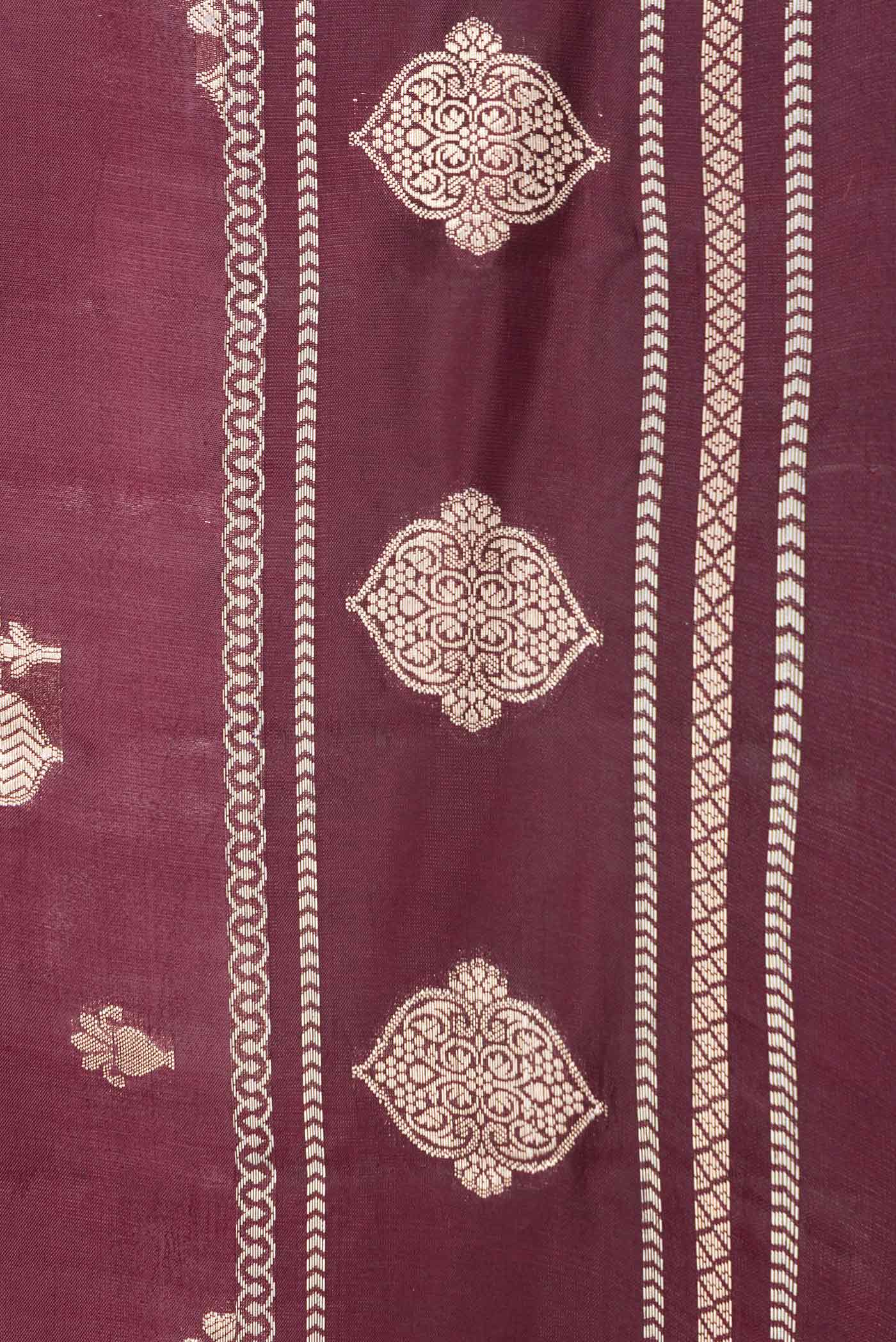 Coffee Brown Dual Tone Tussar Saree - Image 3