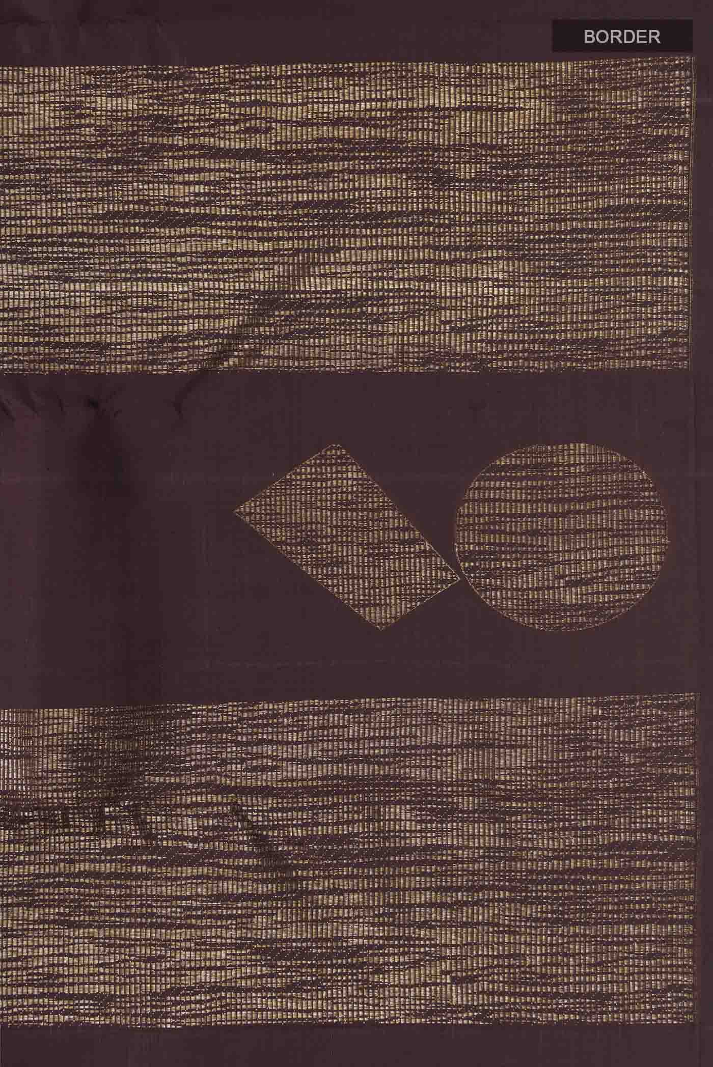 Coffee Brown Kanjivaram Silk Saree - Image 3