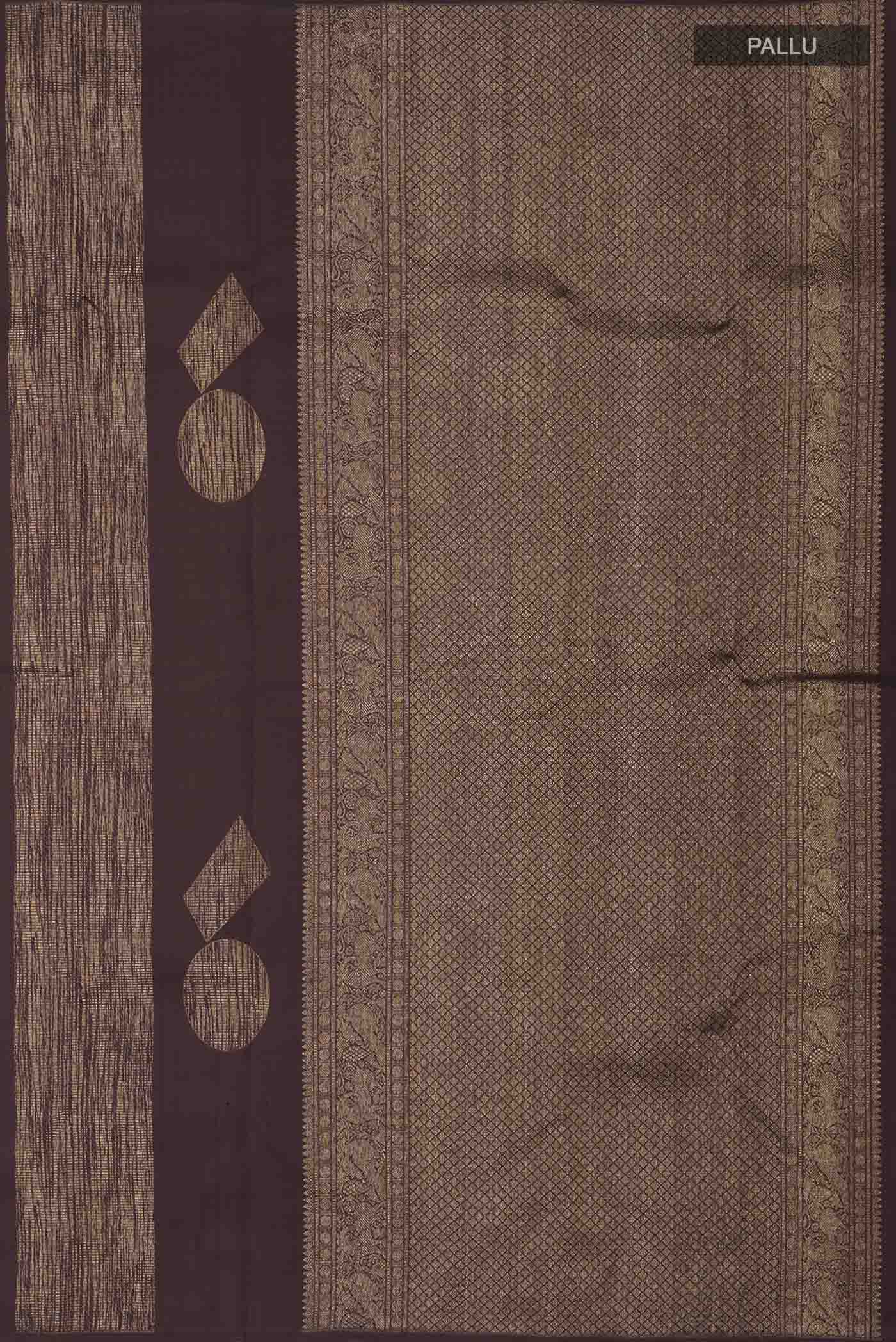 Coffee Brown Kanjivaram Silk Saree - Image 7