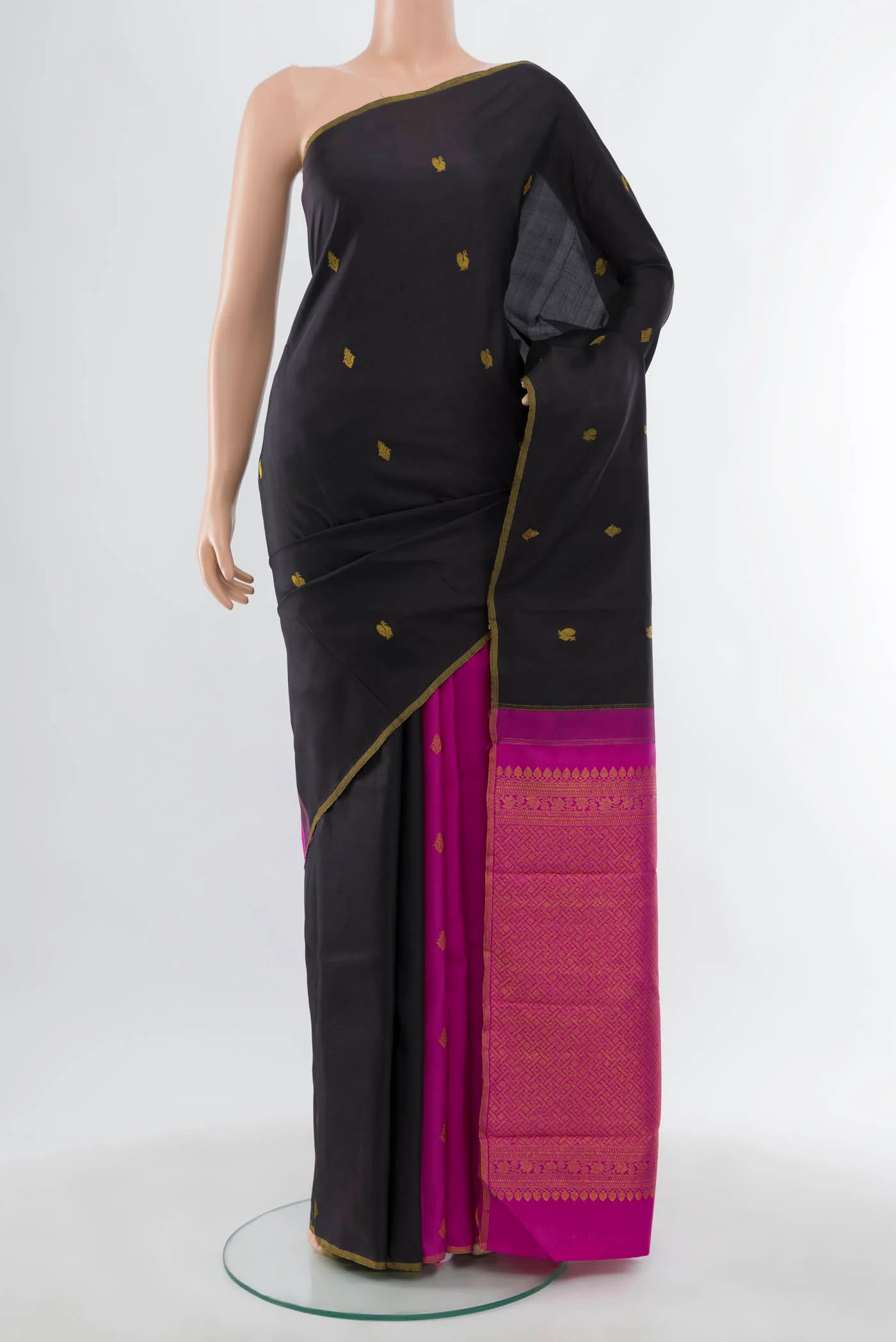 Coffee Brown Kanchipuram Silk Saree