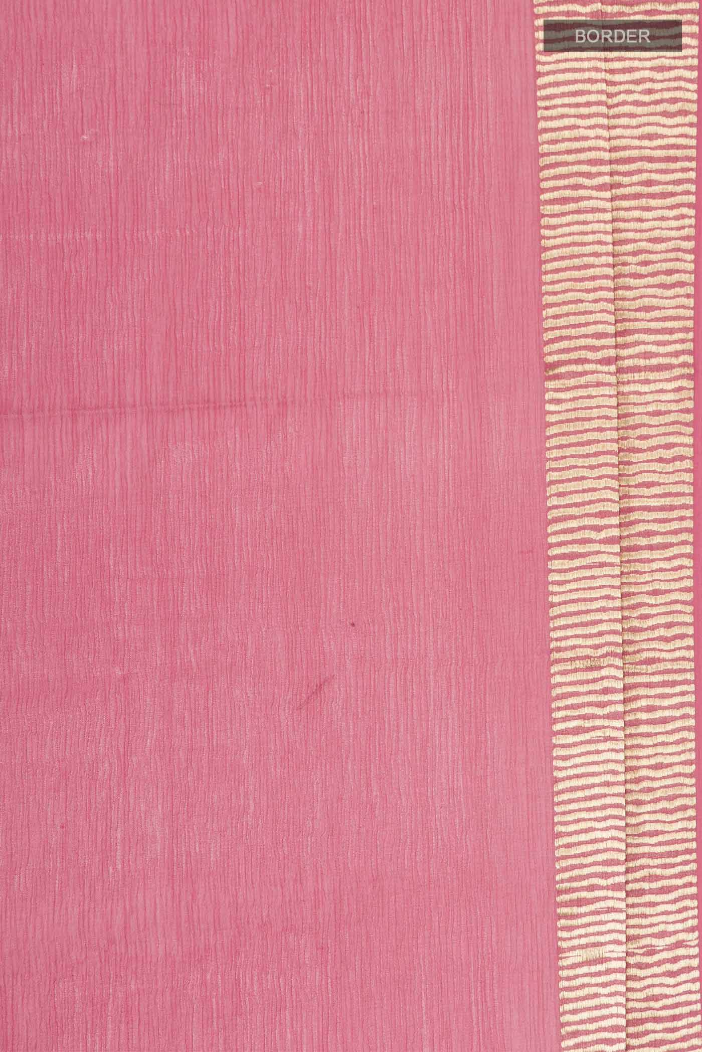 Coral Mysore Chiffon Saree - Image 3
