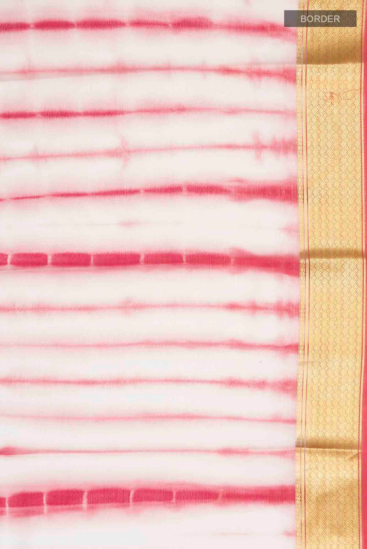 Coral Mysore Crepe Saree - Image 3