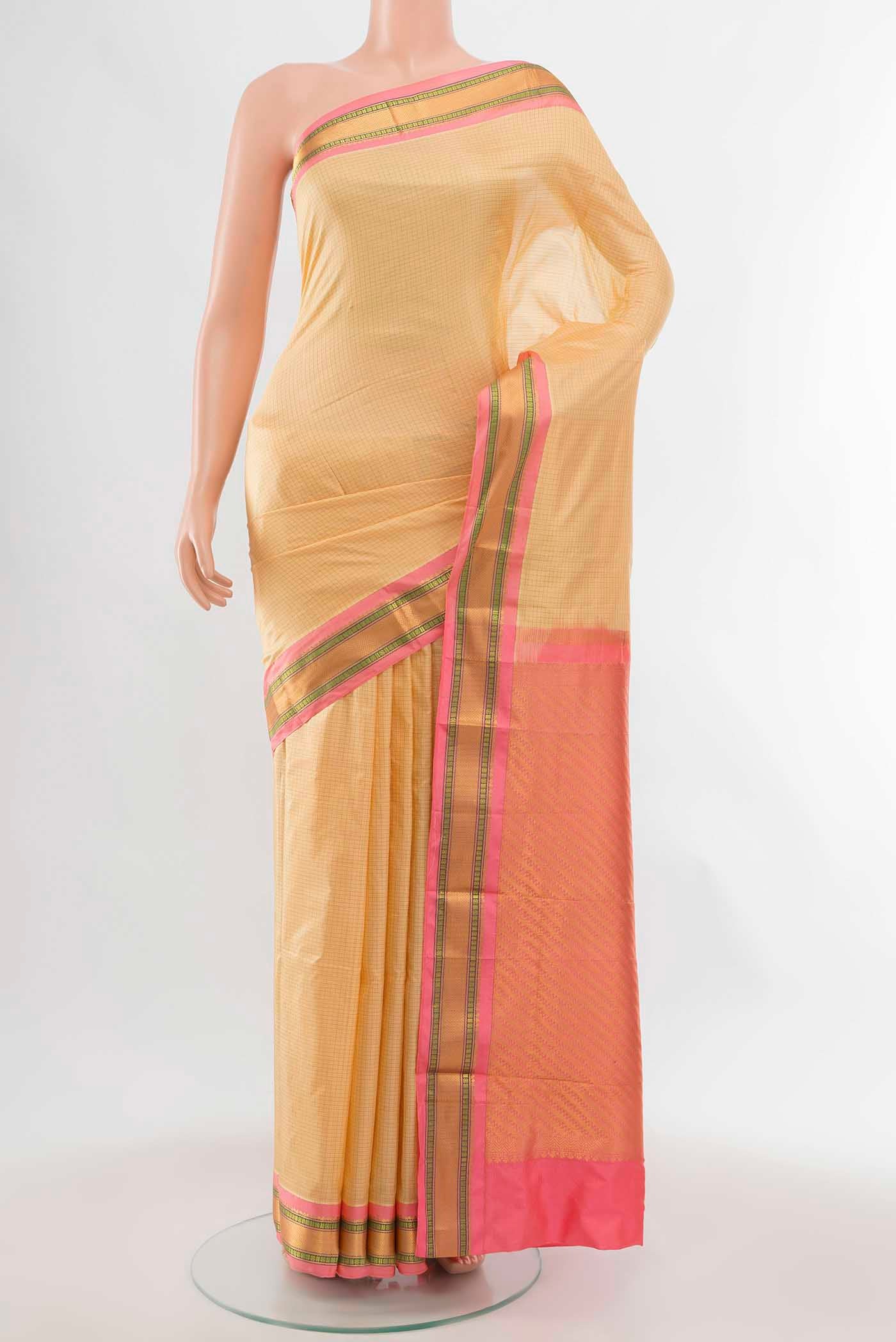 Sandal Narayanpet Silk Saree
