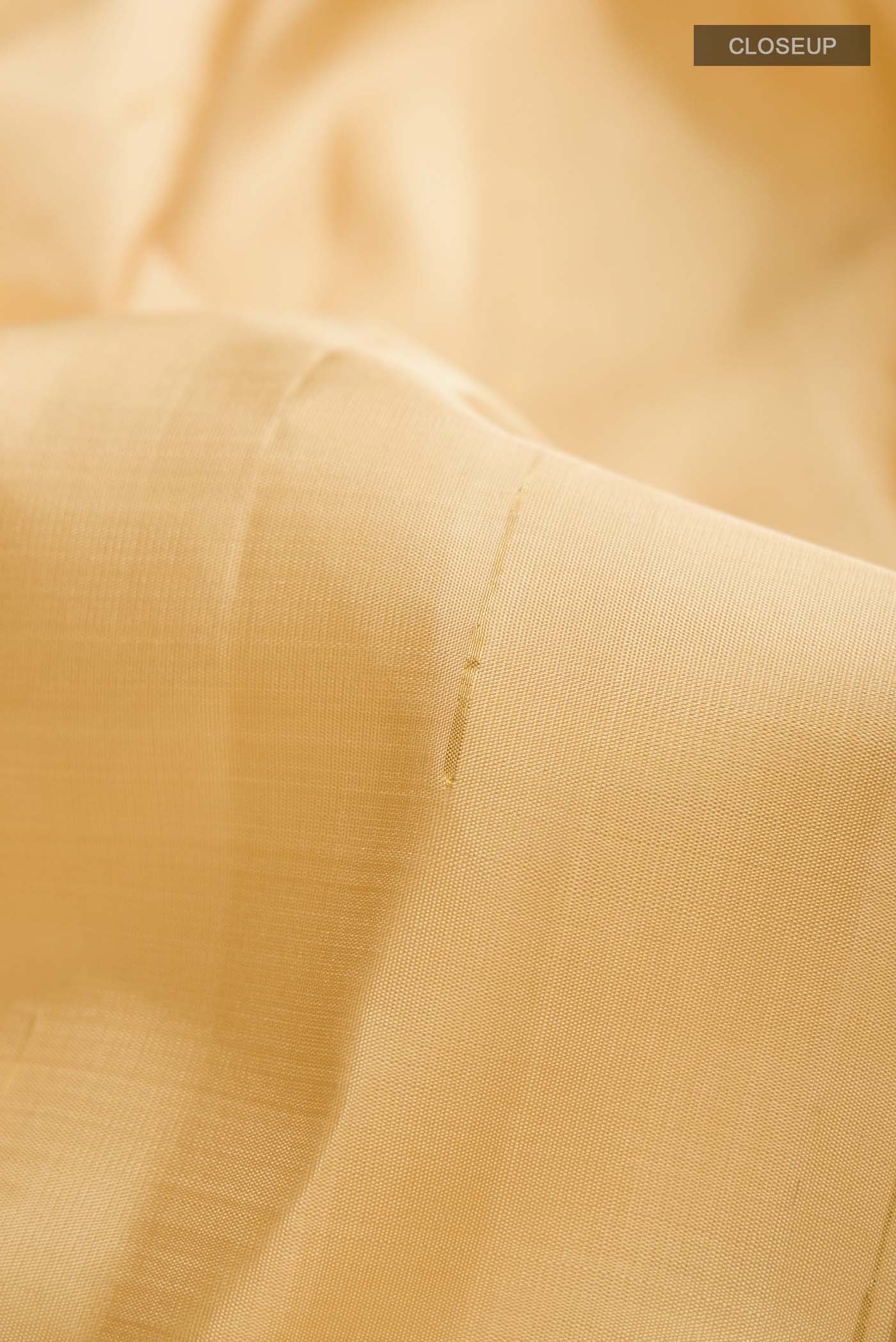 Cream Kanchipuram Silk Saree - Image 2