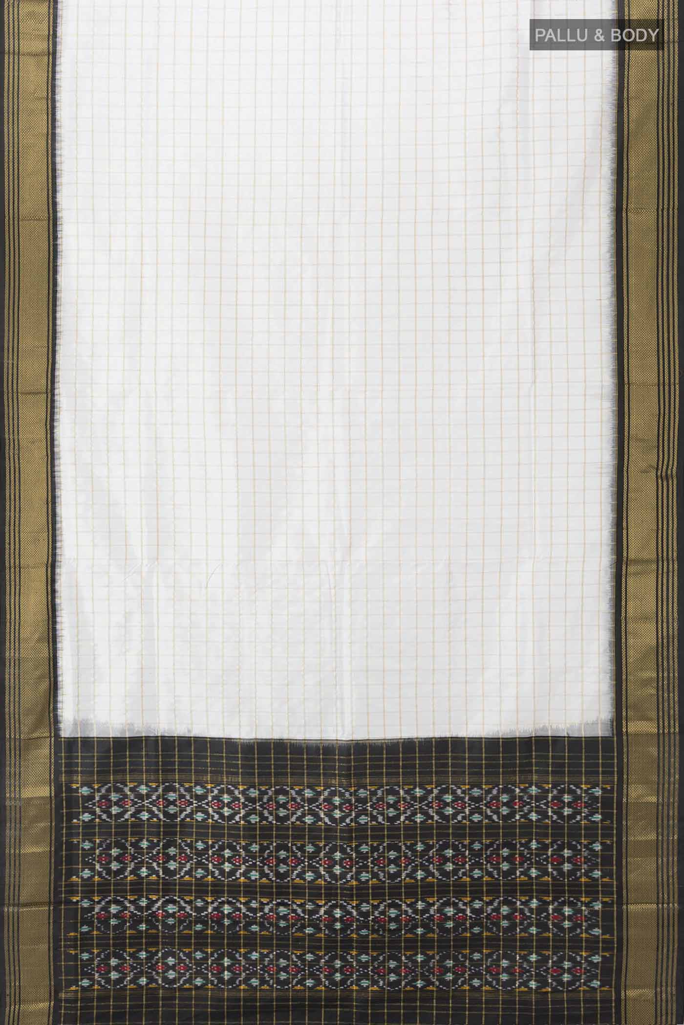 Multi Color Pochampally Silk Saree - Image 5