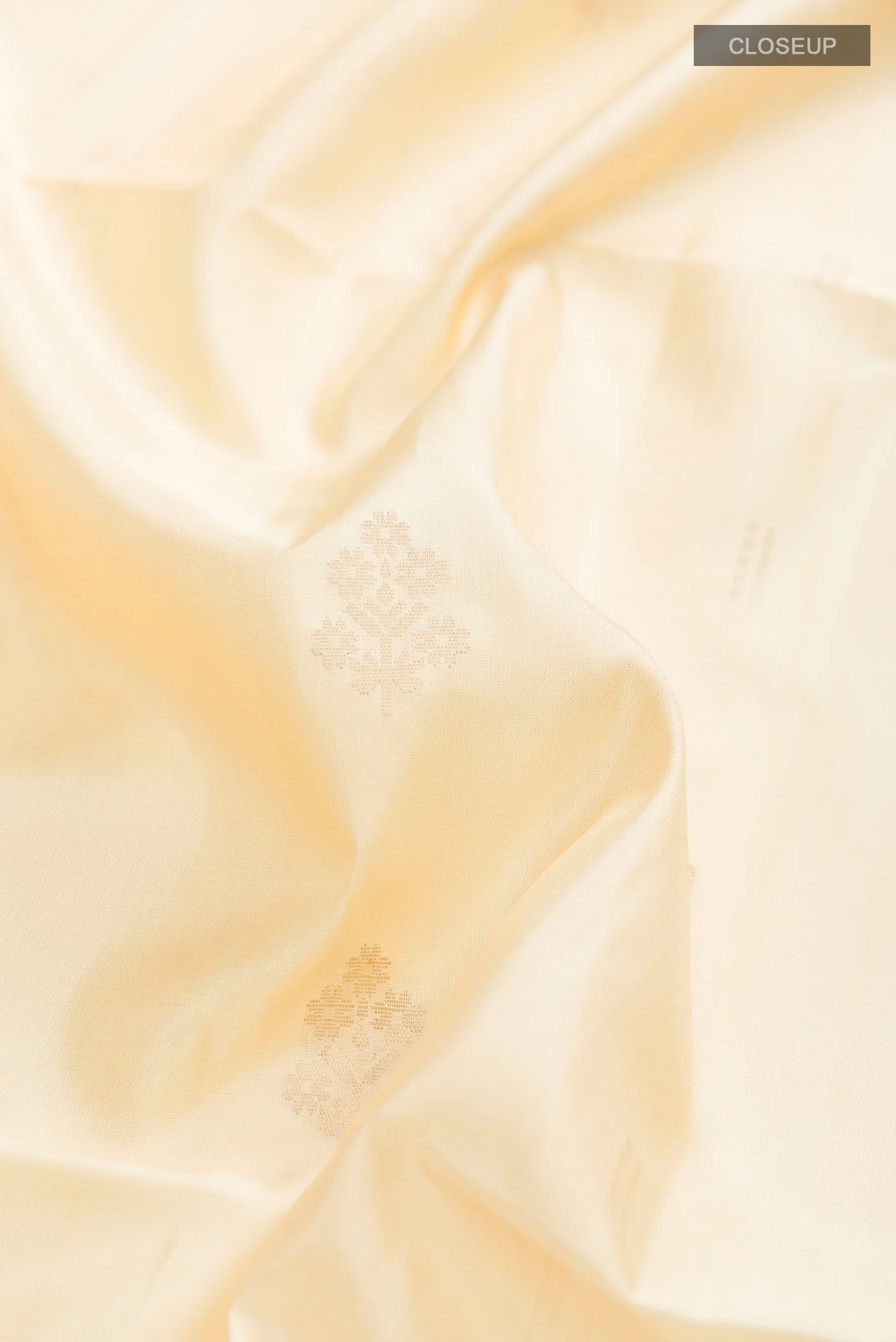 Cream Soft Silk Saree - Image 2