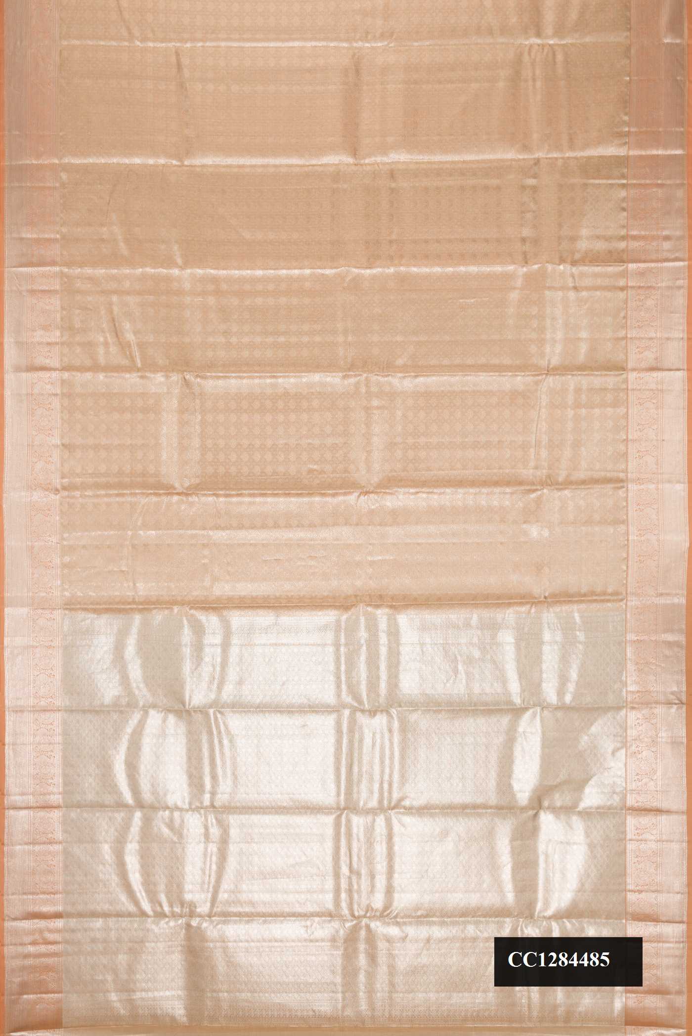Dark Beige Dual Tone Kanchipuram Tissue Silk Saree