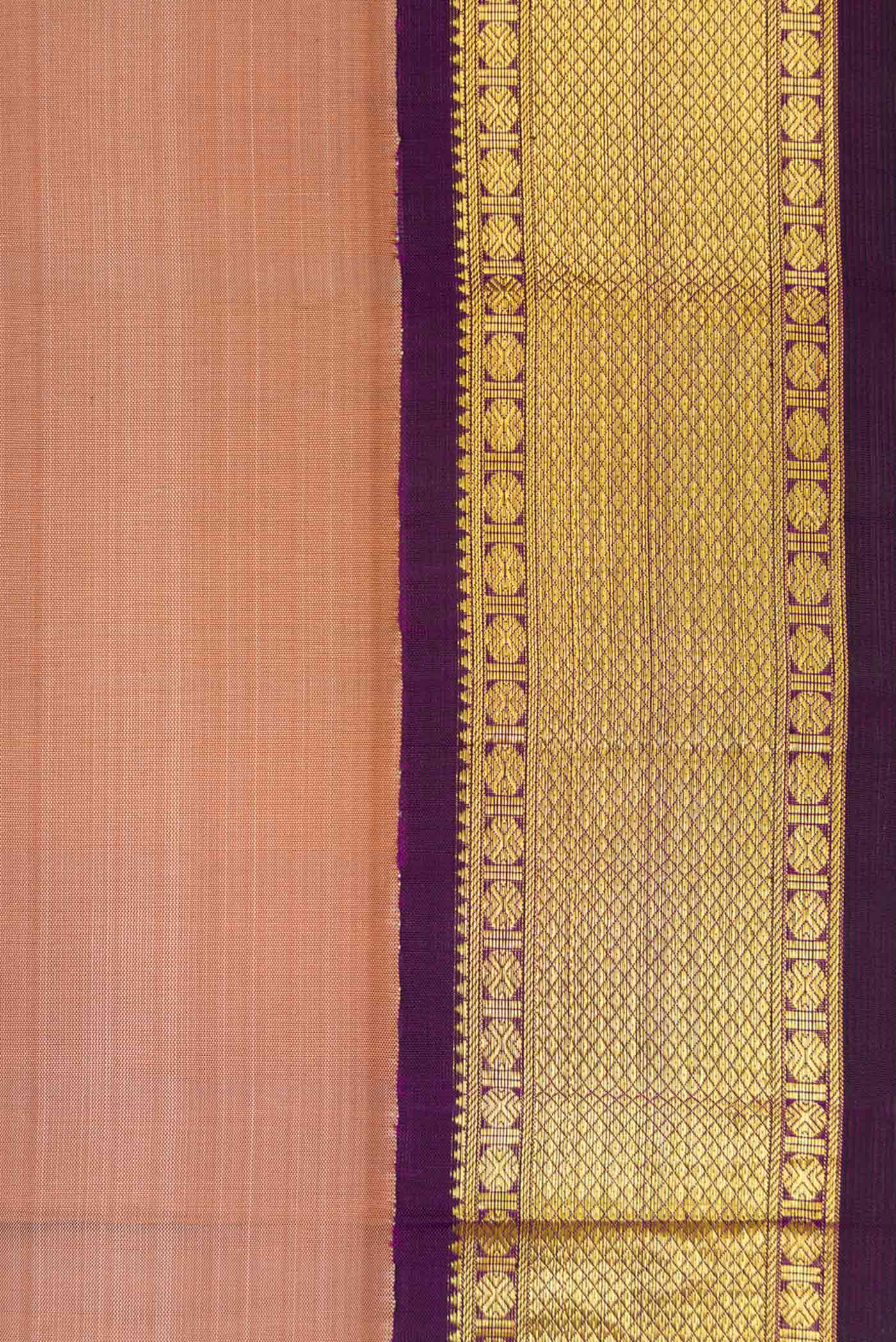 Brown Kanjivaram Silk Saree - Image 3