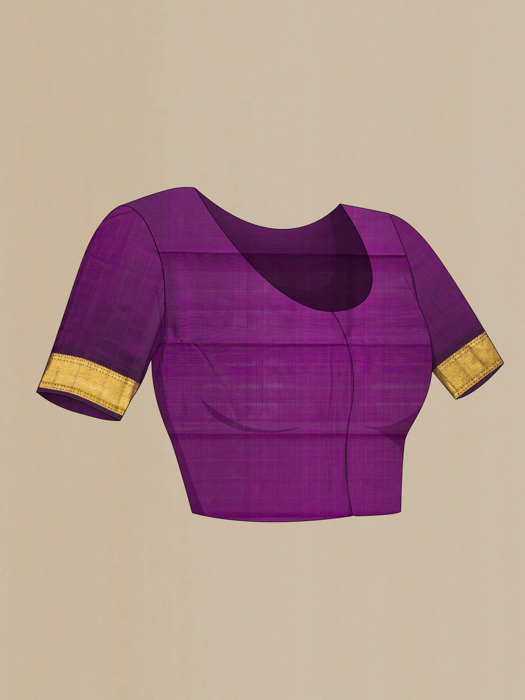 Brown Kanjivaram Silk Saree - Image 5