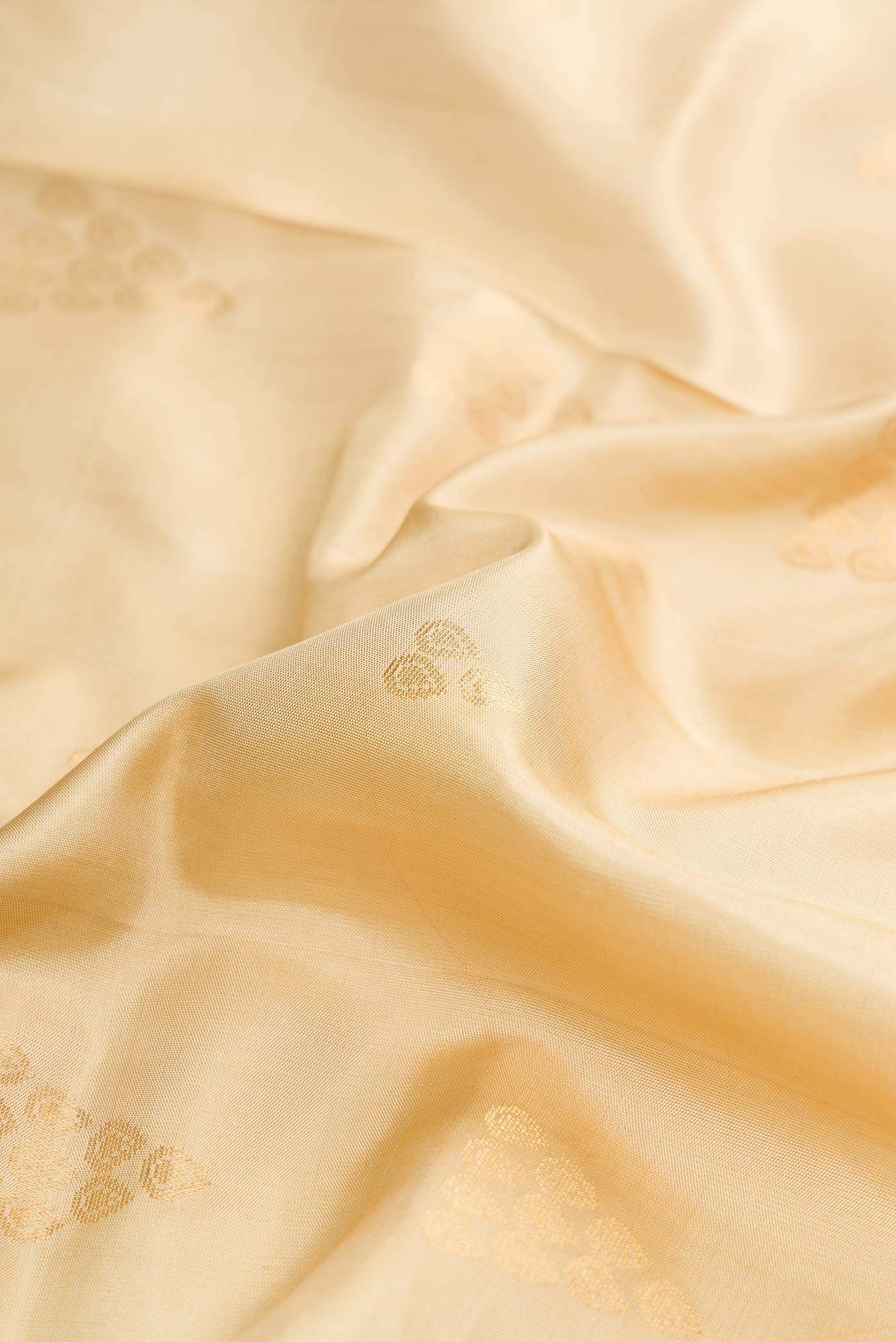 Dark Beige Dual Tone Soft Silk Saree - Image 2