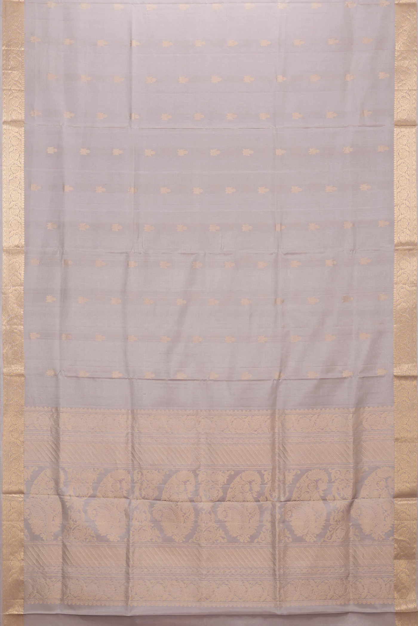 Dark Beige Soft Silk Saree - Image 6