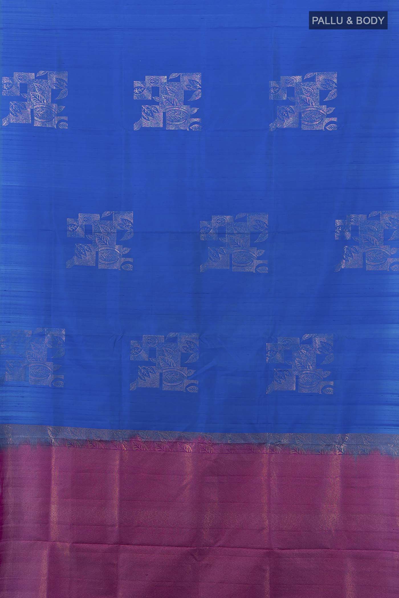 Royal Blue Soft Silk Saree - Image 5