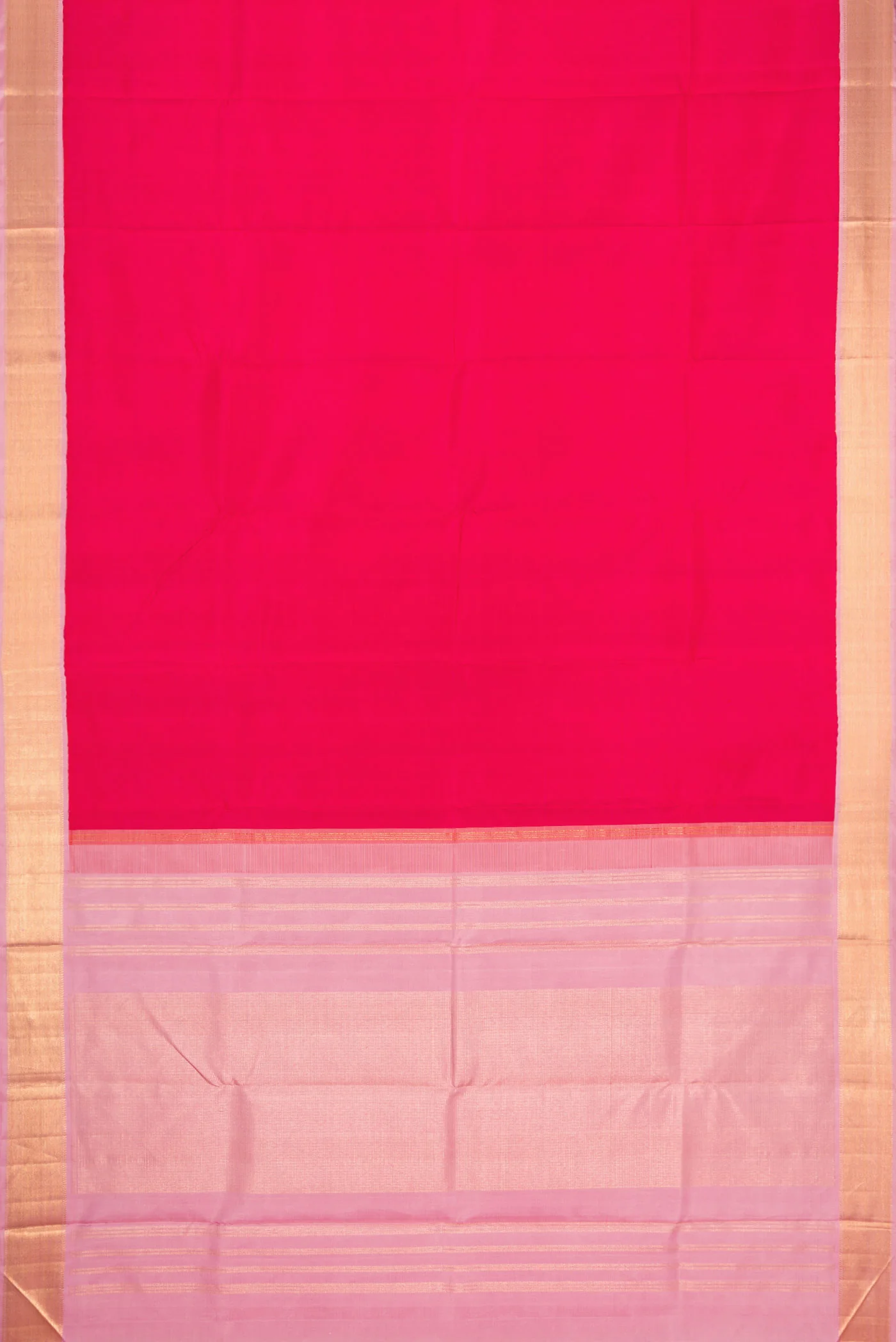 Dark Pink Kanjivaram Silk Saree - Image 6