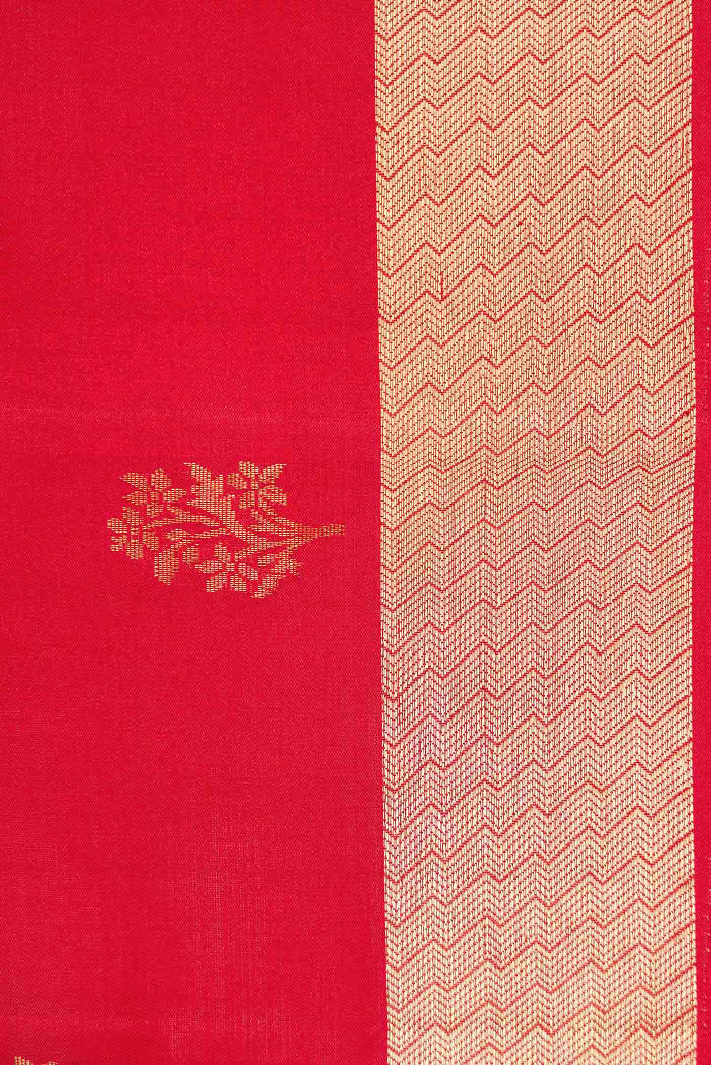 Dark Pink Dual Tone Soft Silk Saree - Image 4