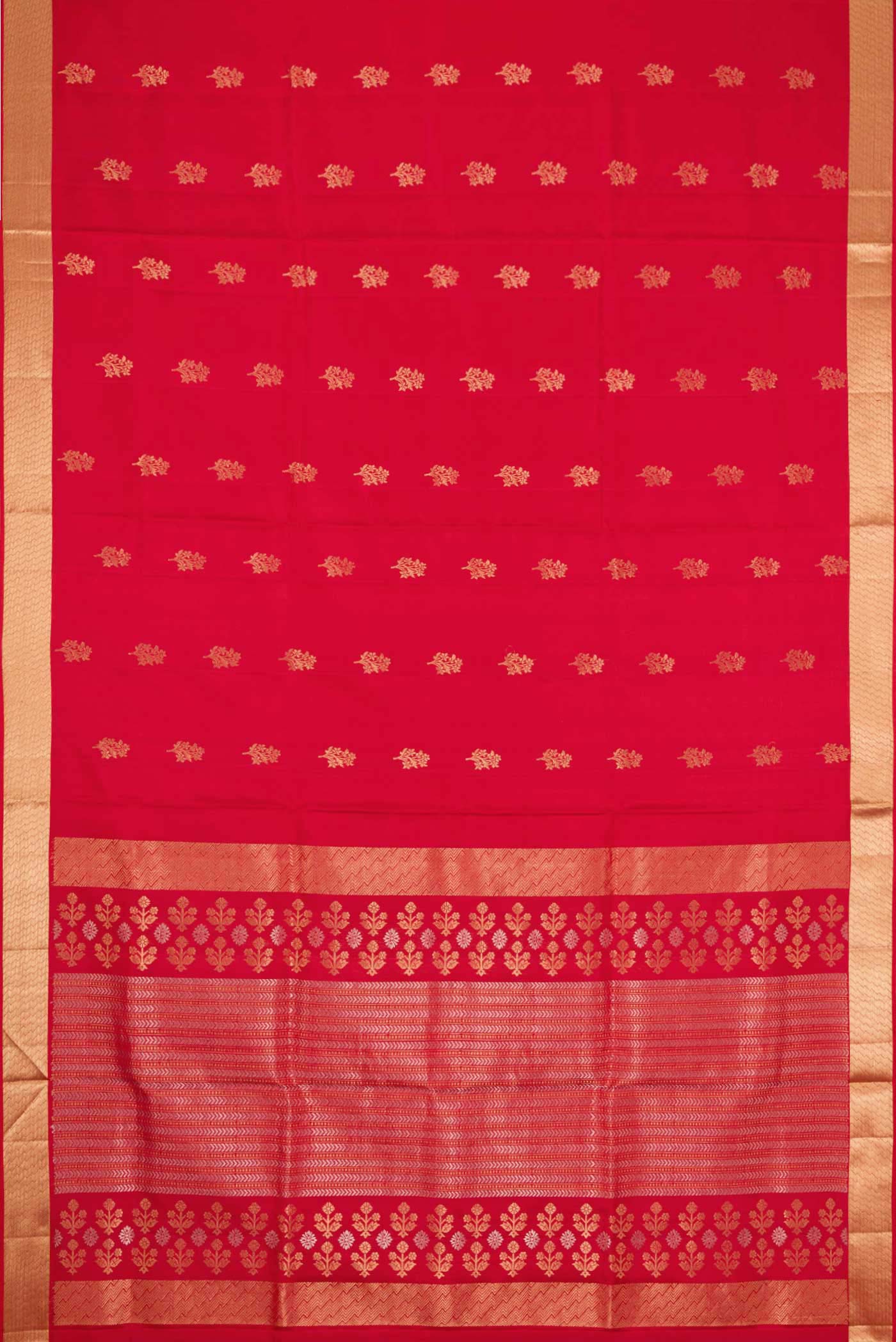 Dark Pink Dual Tone Soft Silk Saree - Image 7