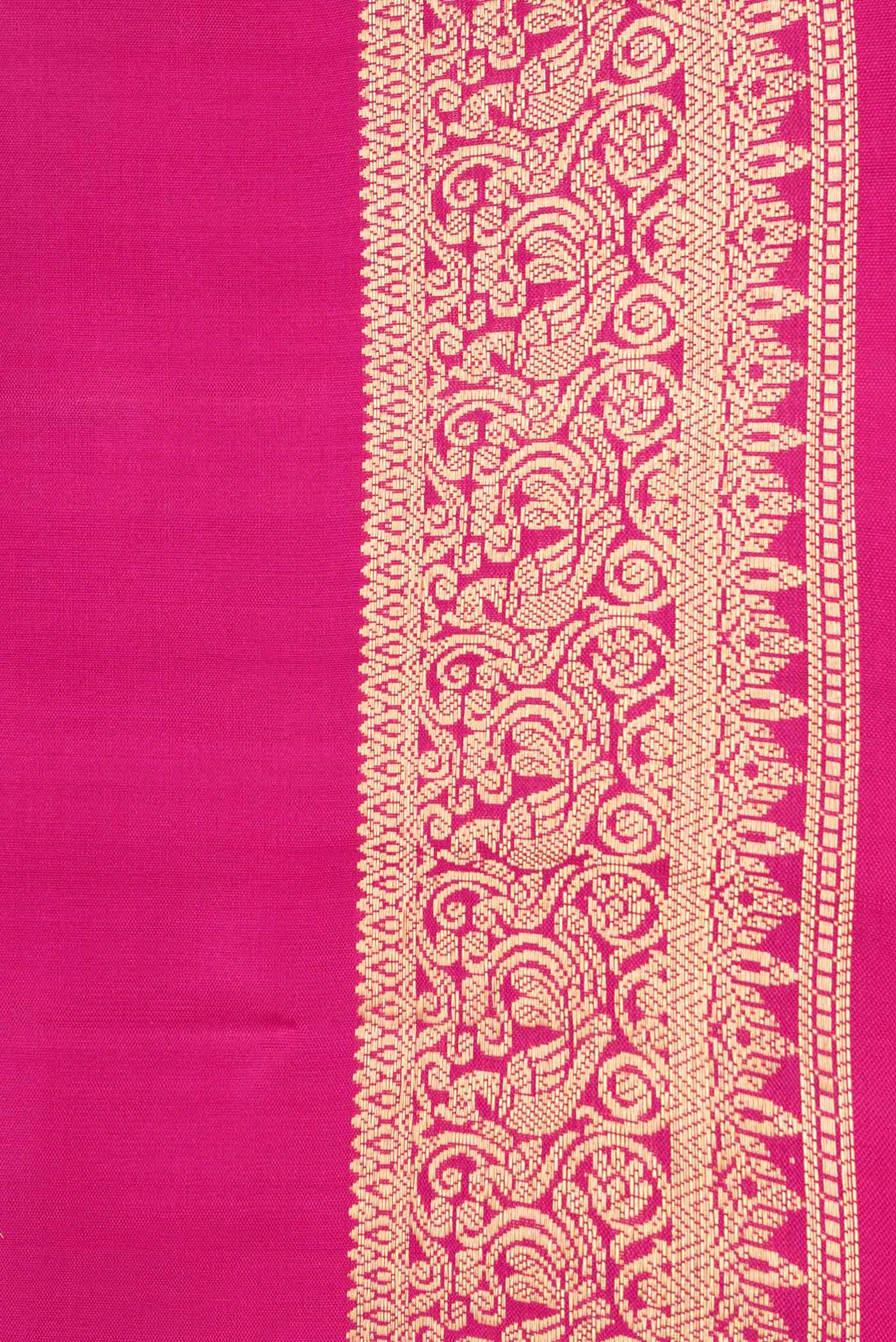 Dark Pink Soft Silk Saree - Image 3