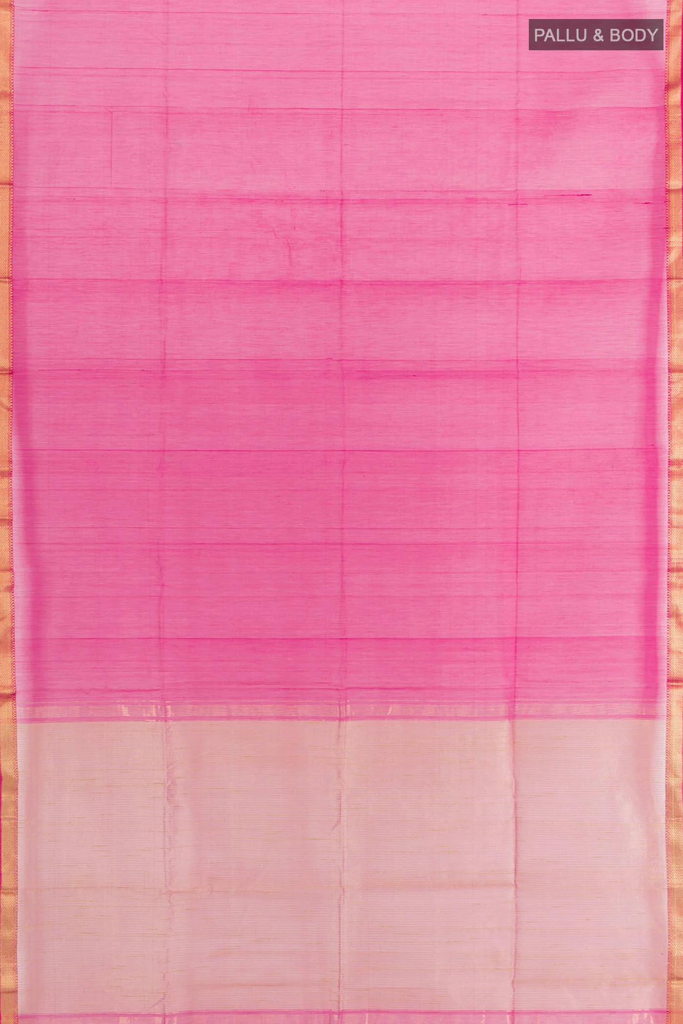 Dark Pink Maheshwari Silk Cotton Saree - Image 5