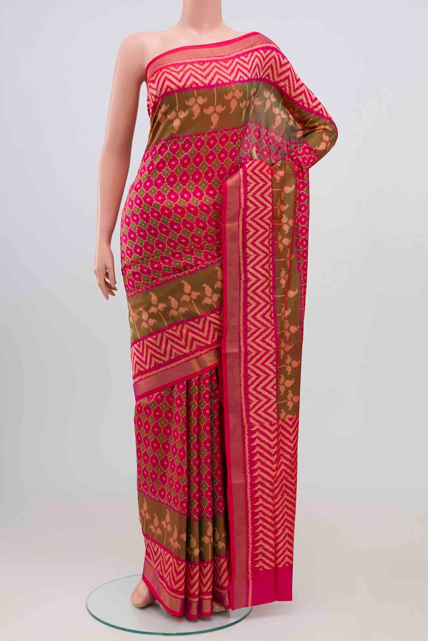 Pink Rajkot Patola Silk Saree