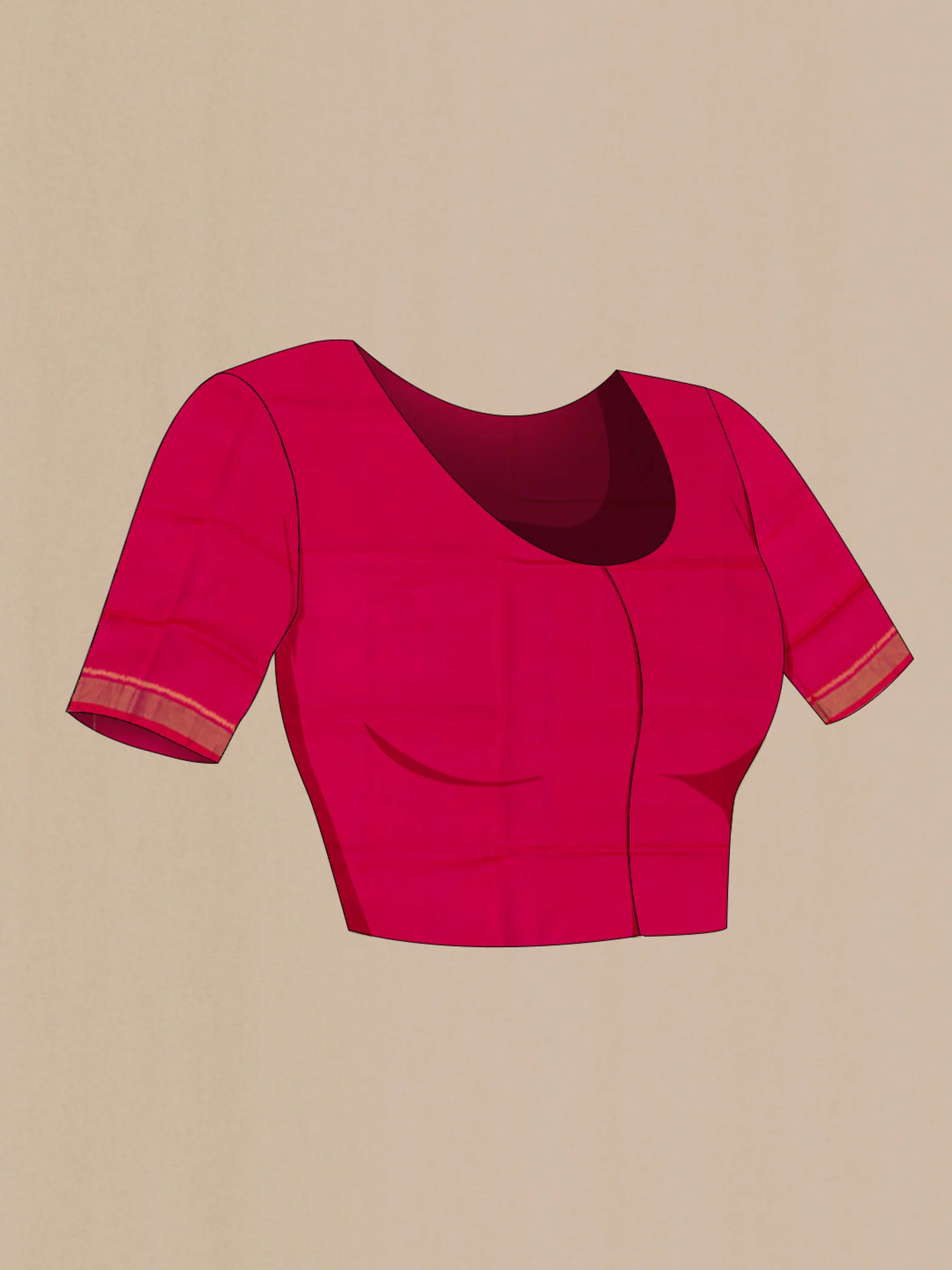 Pink Rajkot Patola Silk Saree - Image 4