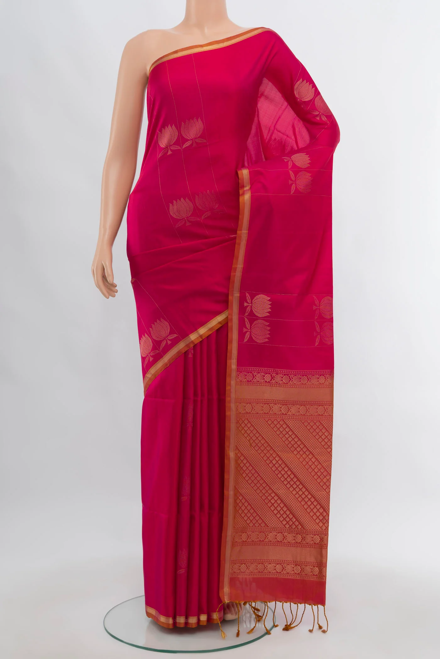 Pink Soft Silk Saree