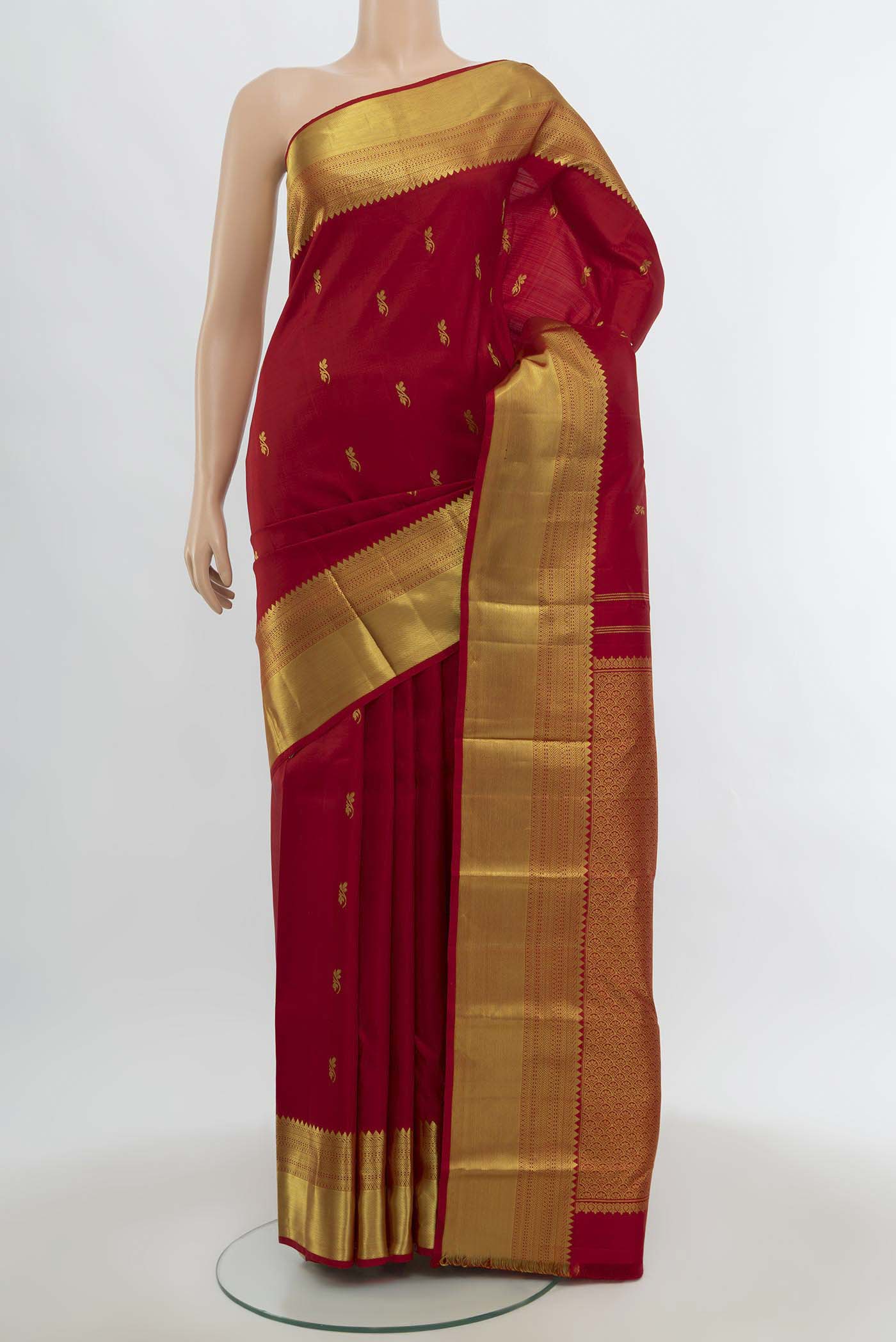 Red Kanchipuram Silk Saree