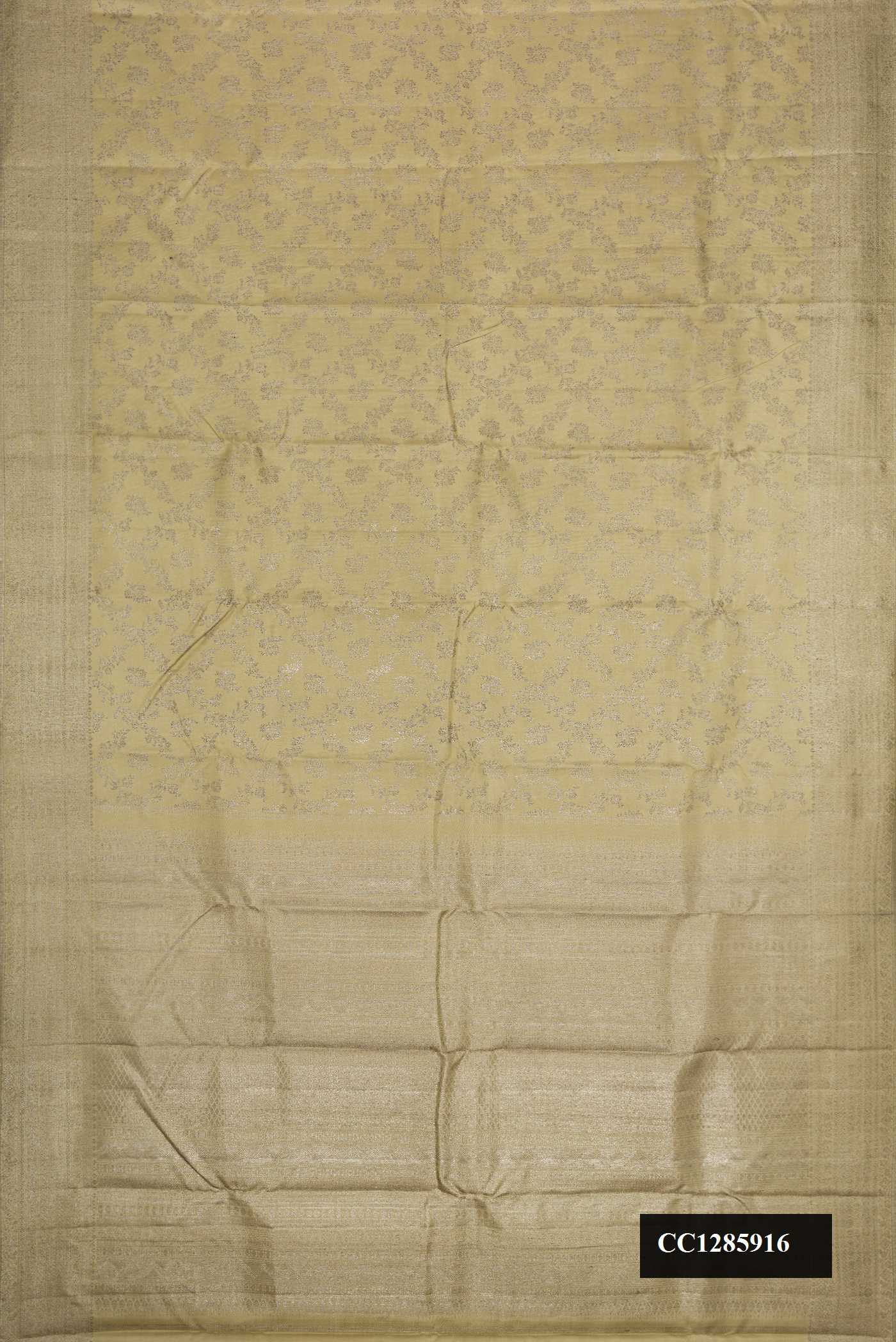 Gold Dual Tone Kanchipuram Silk Saree