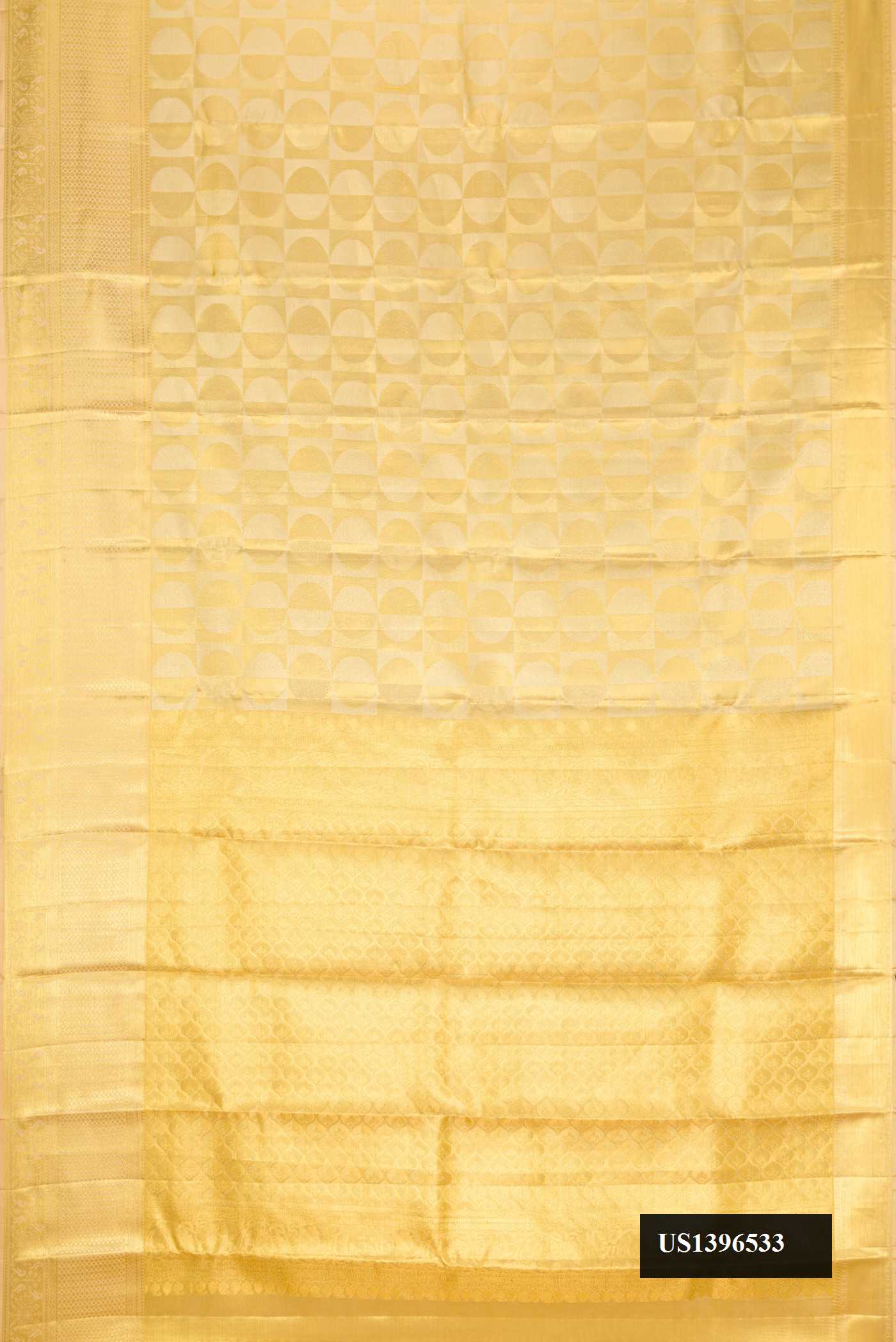 Gold Dual Tone Kanchipuram Tissue Silk Saree