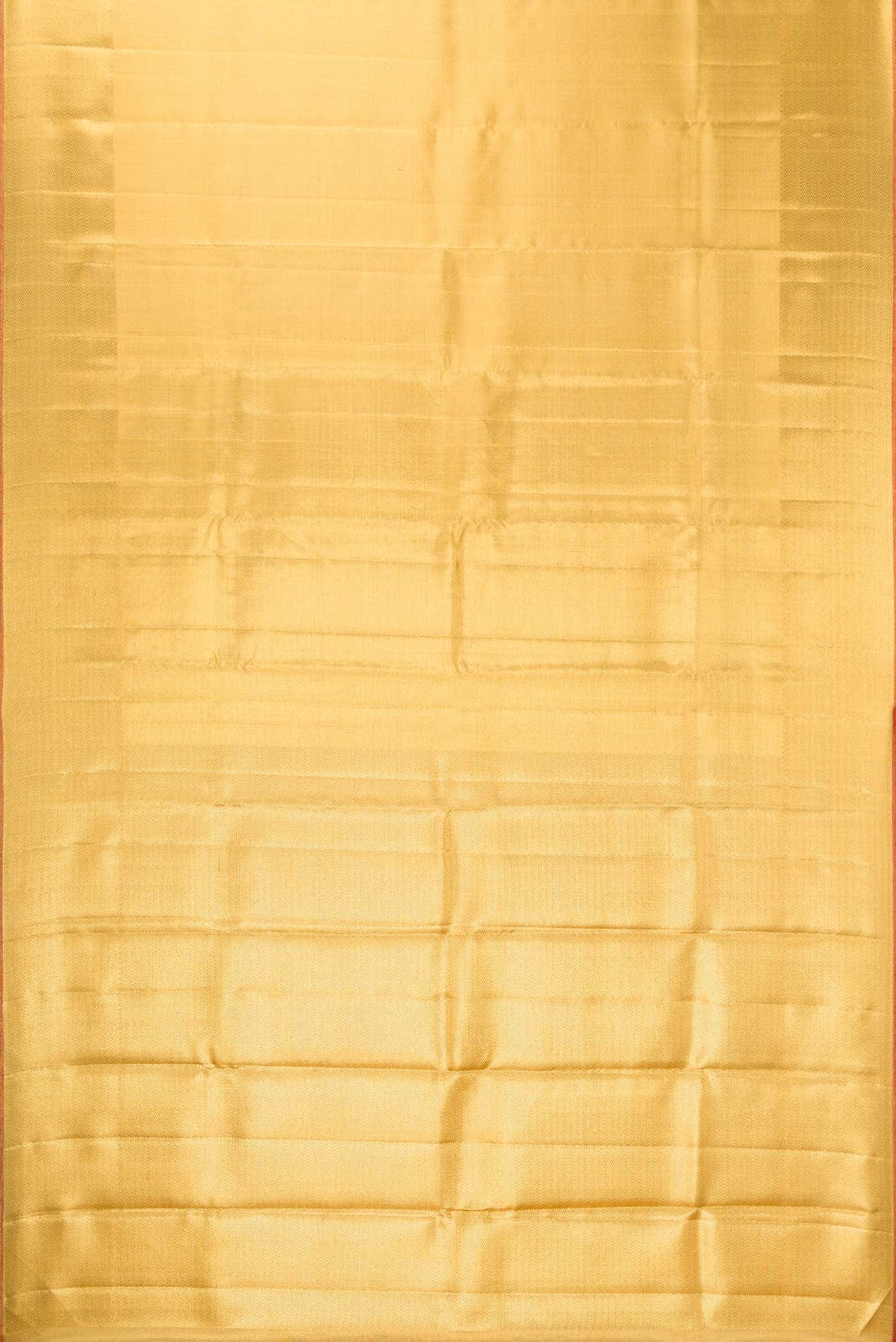 Pure Silk Pure Zari Gold Dual Tone Kanjivaram Tissue Saree - Image 4