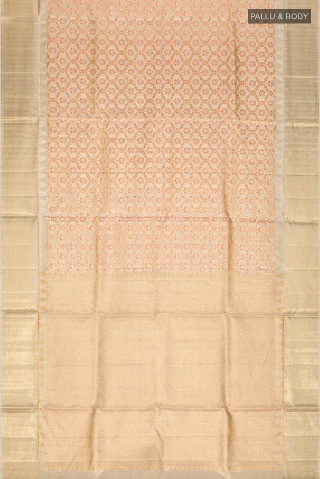 Gold Kanjivaram Silk Saree - Image 10