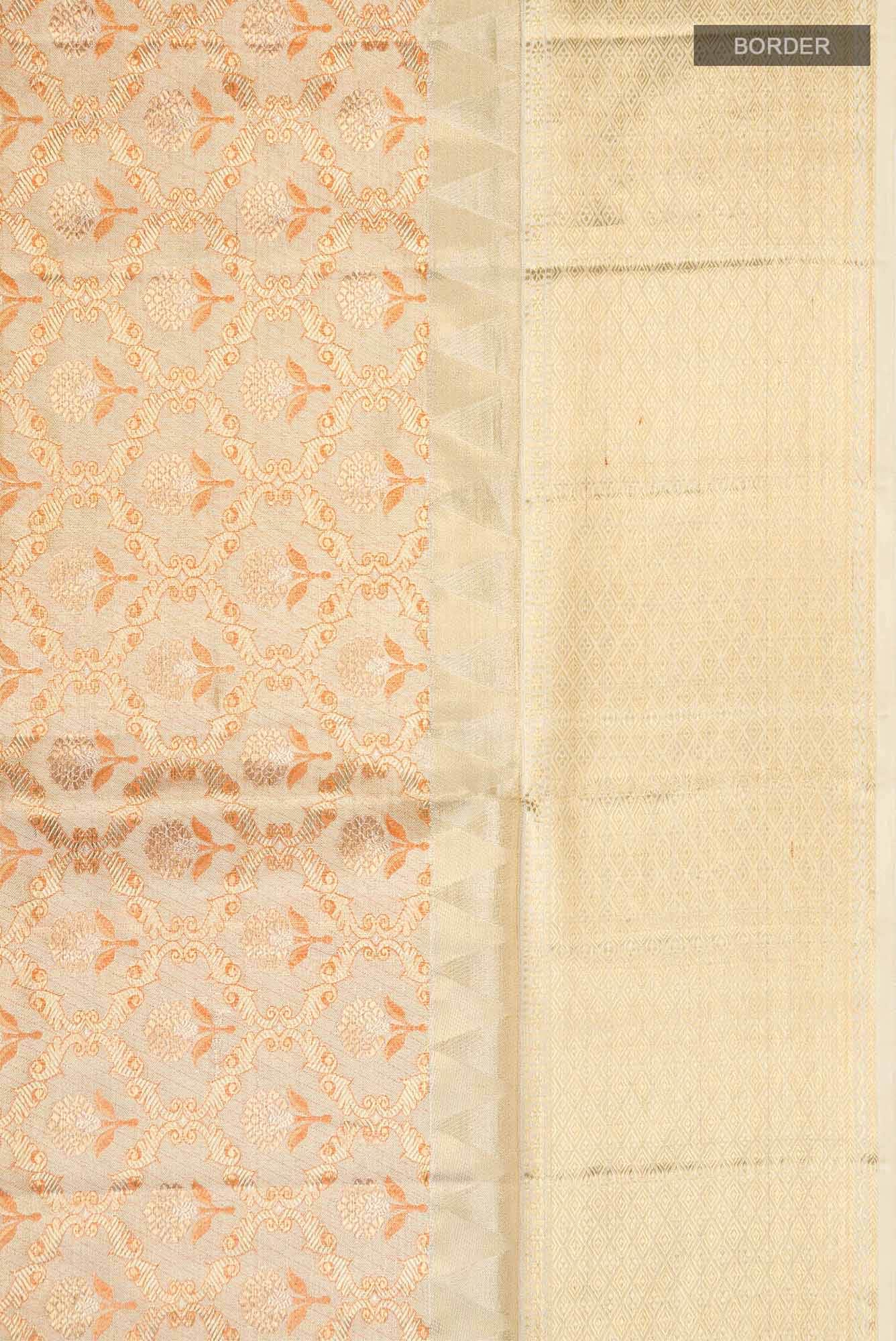 Gold Kanjivaram Silk Saree - Image 5