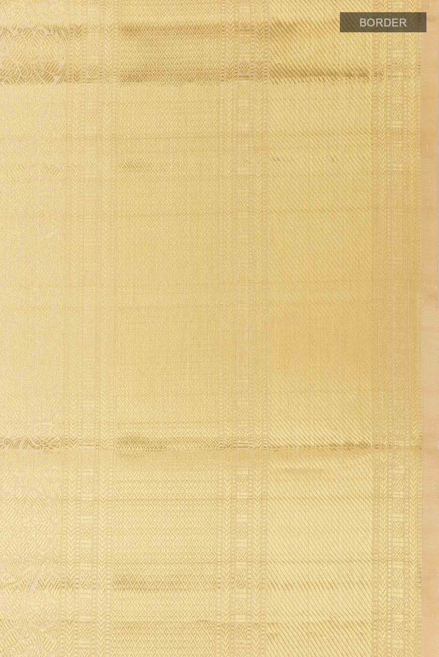 Golden Kanchipuram Silk Saree - Image 3