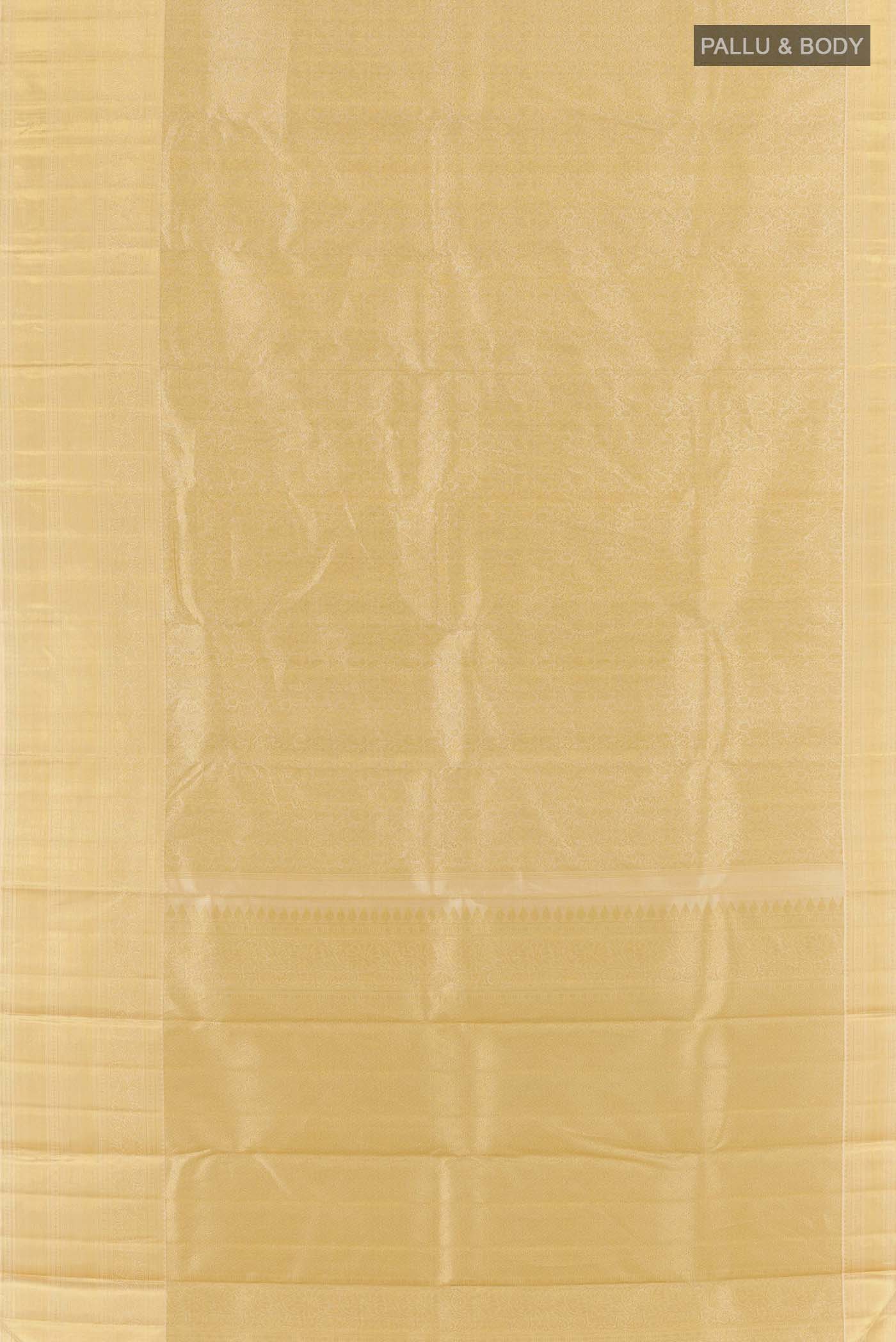 Golden Kanchipuram Silk Saree - Image 6