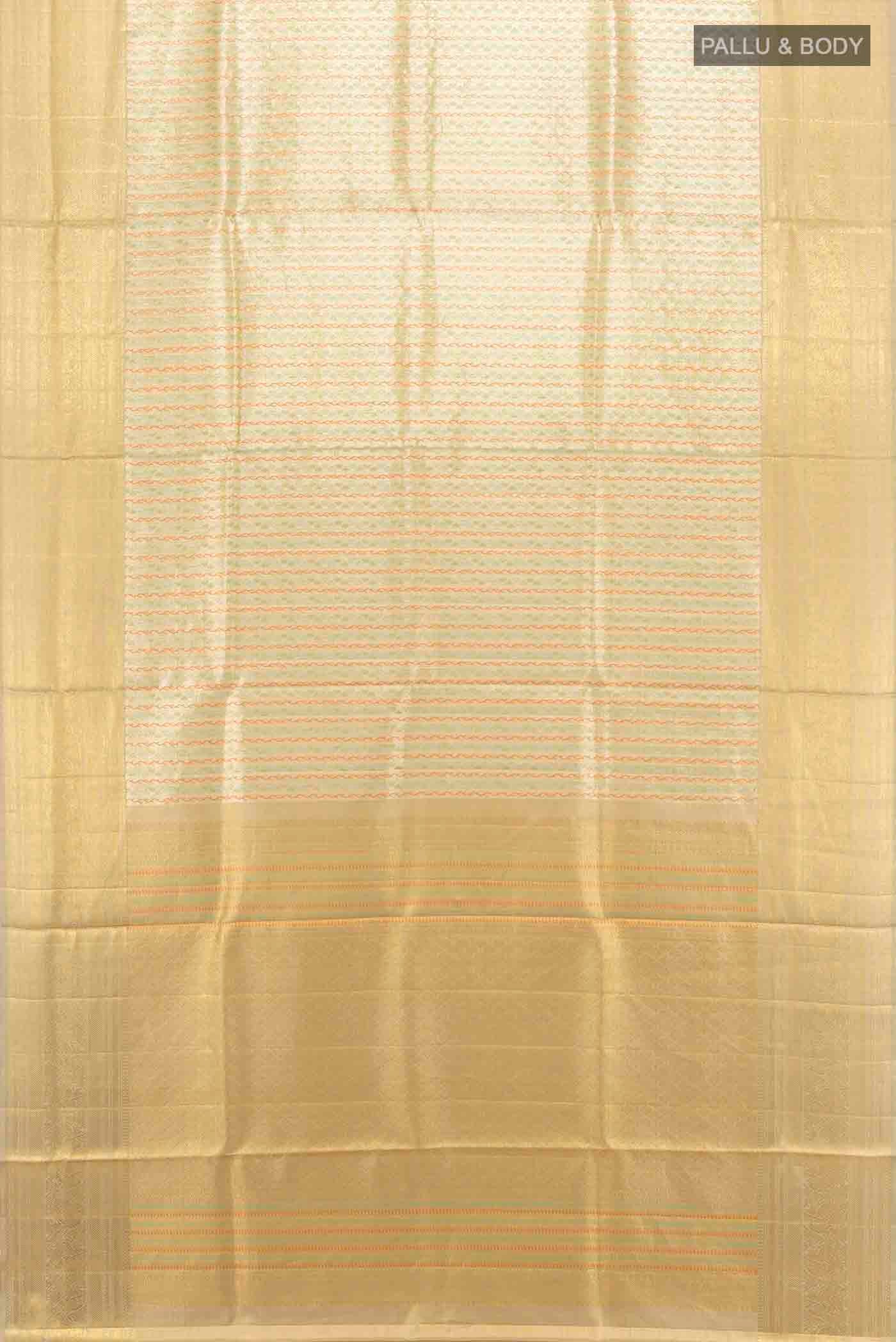 Golden Kanjivaram Silk Saree - Image 5