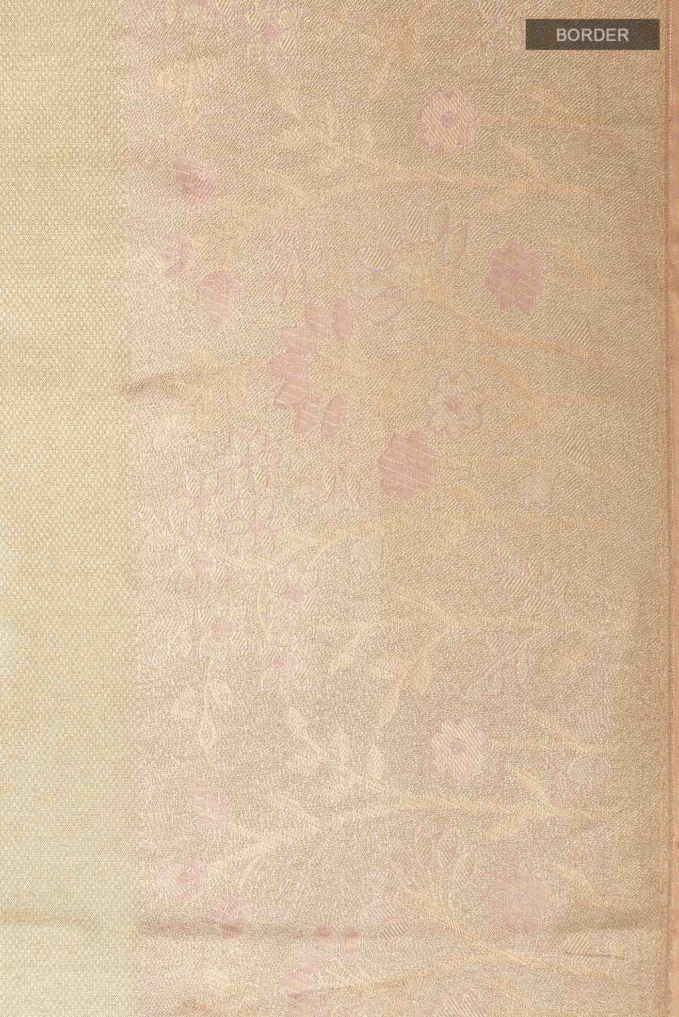 Golden Kanjivaram Tissue Silk Saree - Image 3