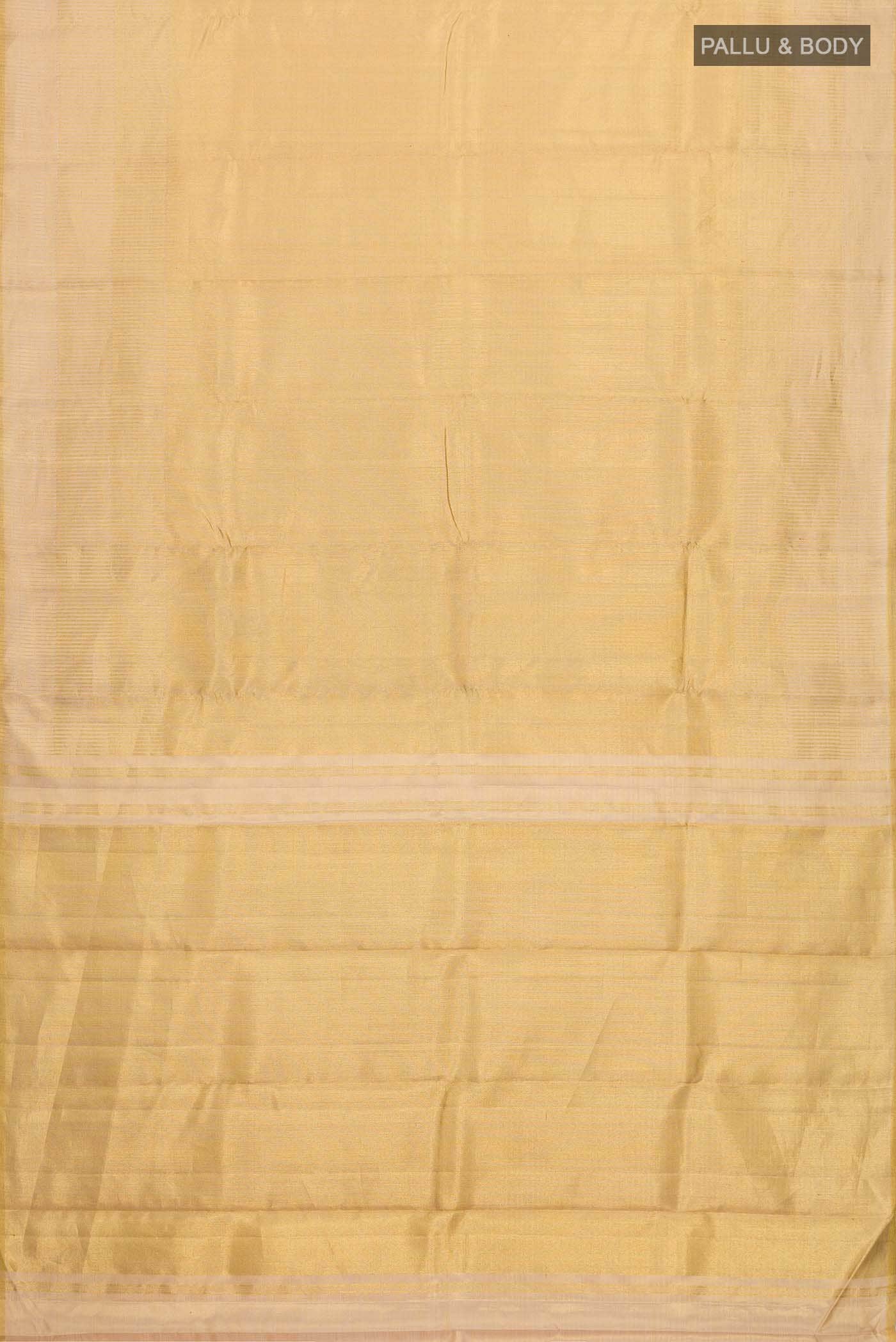 Golden Kanjivaram Tissue Silk Saree - Image 4